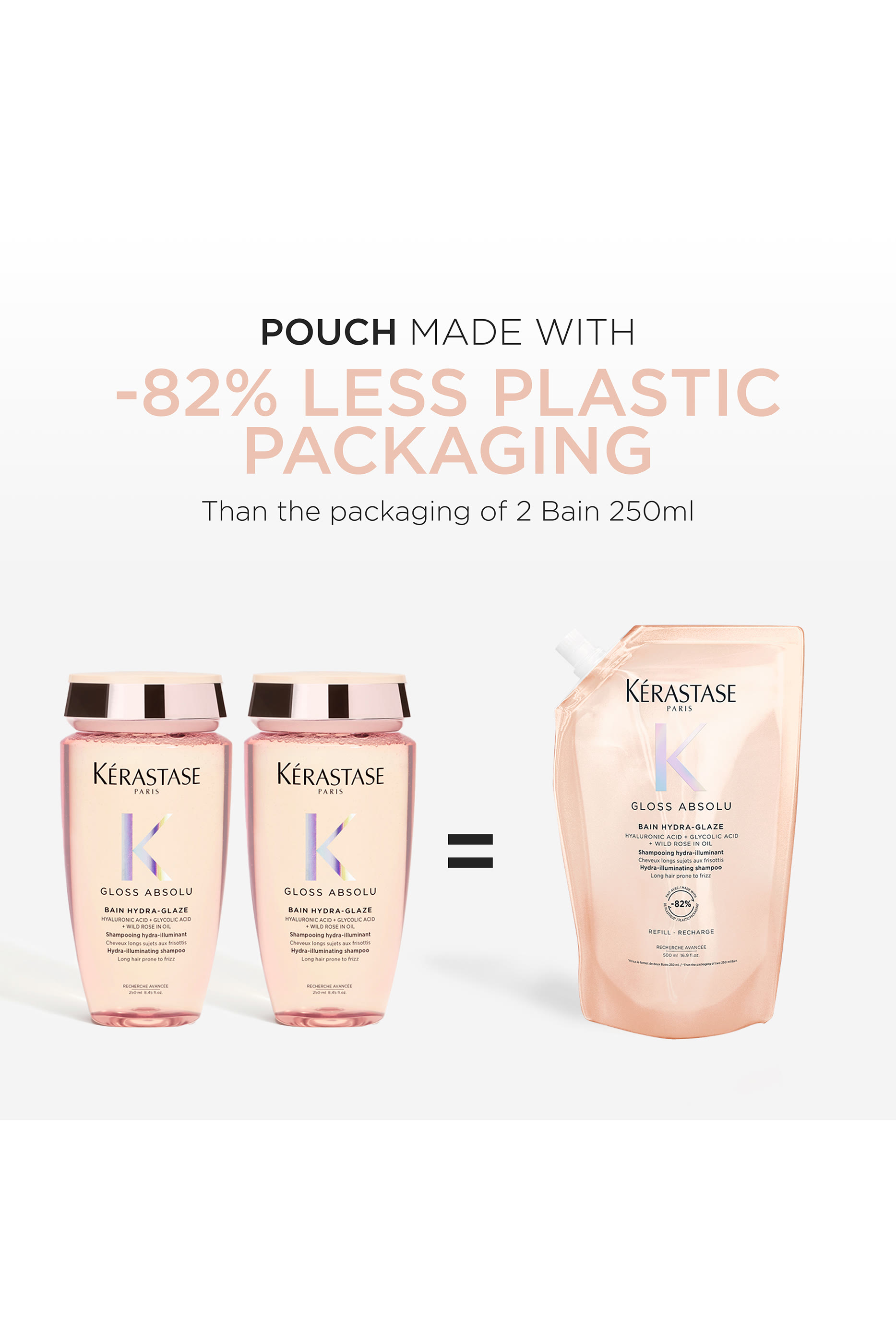 كيس إعادة ملء شامبو غلوس أبسولو هيدرا-غلايز