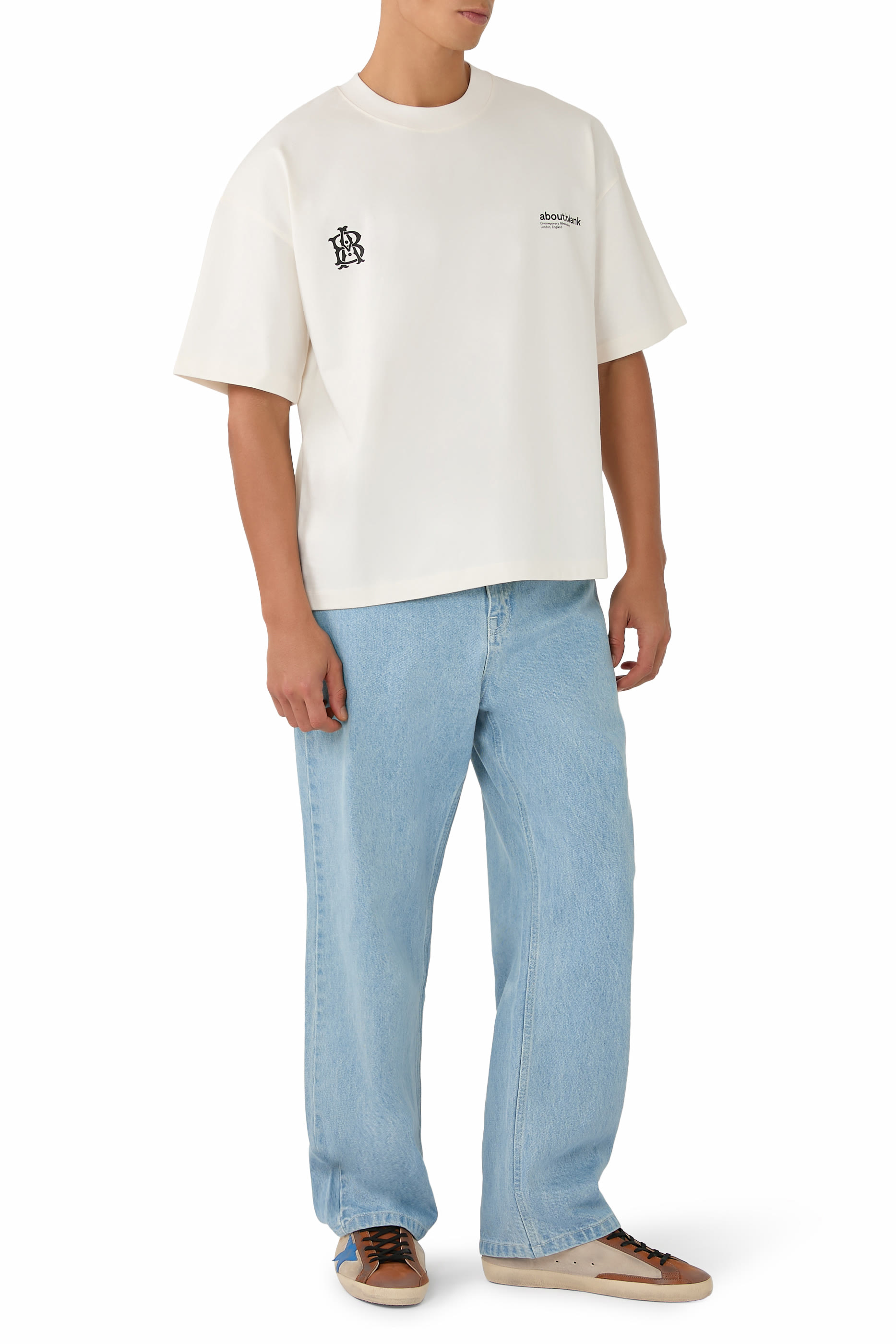 تيشيرت بطبعة مزدوجة لشعار الماركة