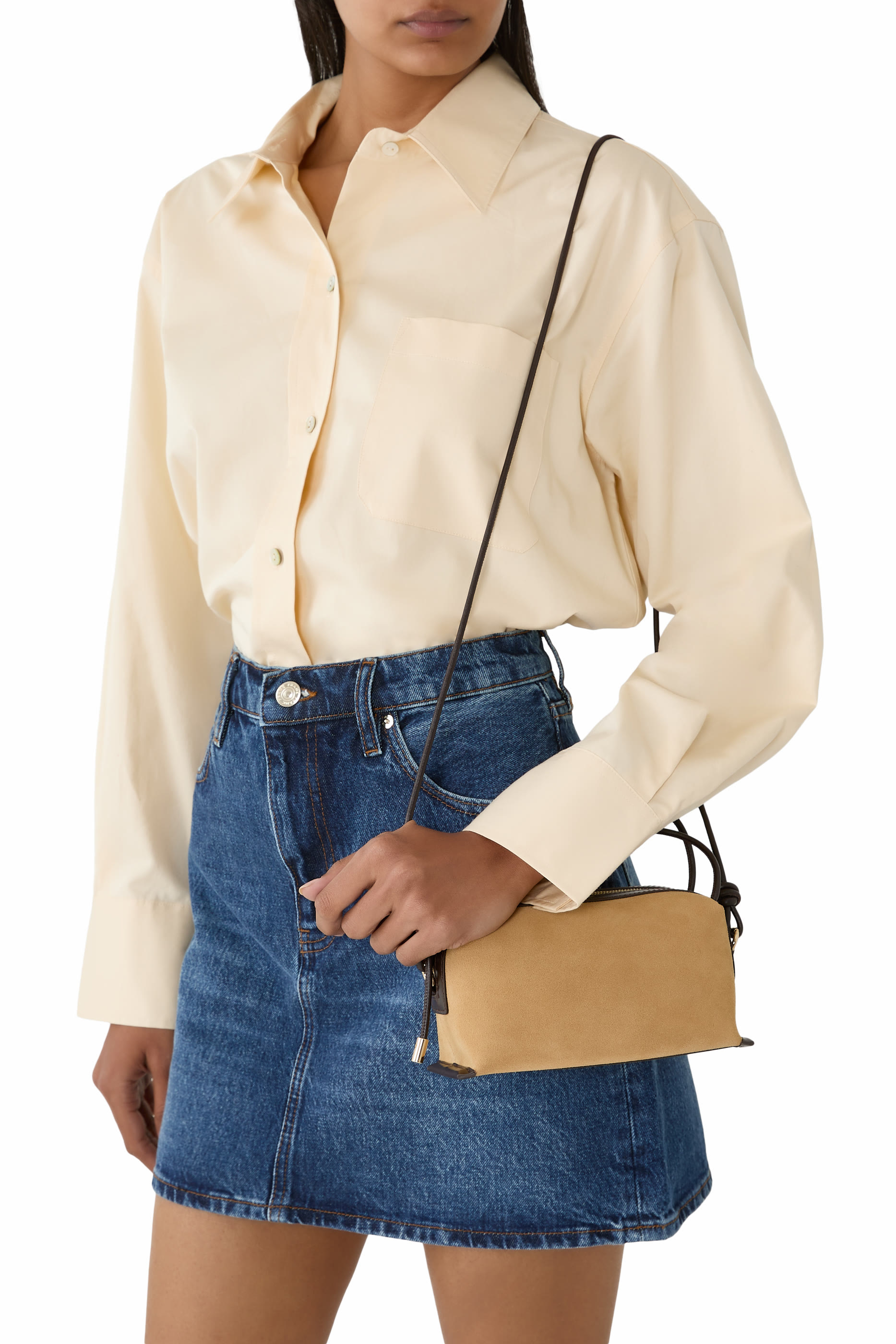 حقيبة هوبو ذهبية شمواه