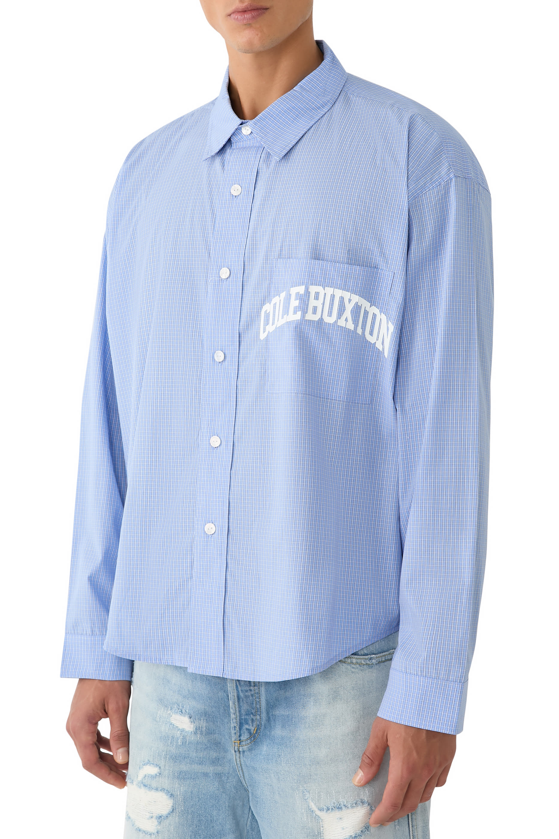 قميص بيجامة بشعار الماركة