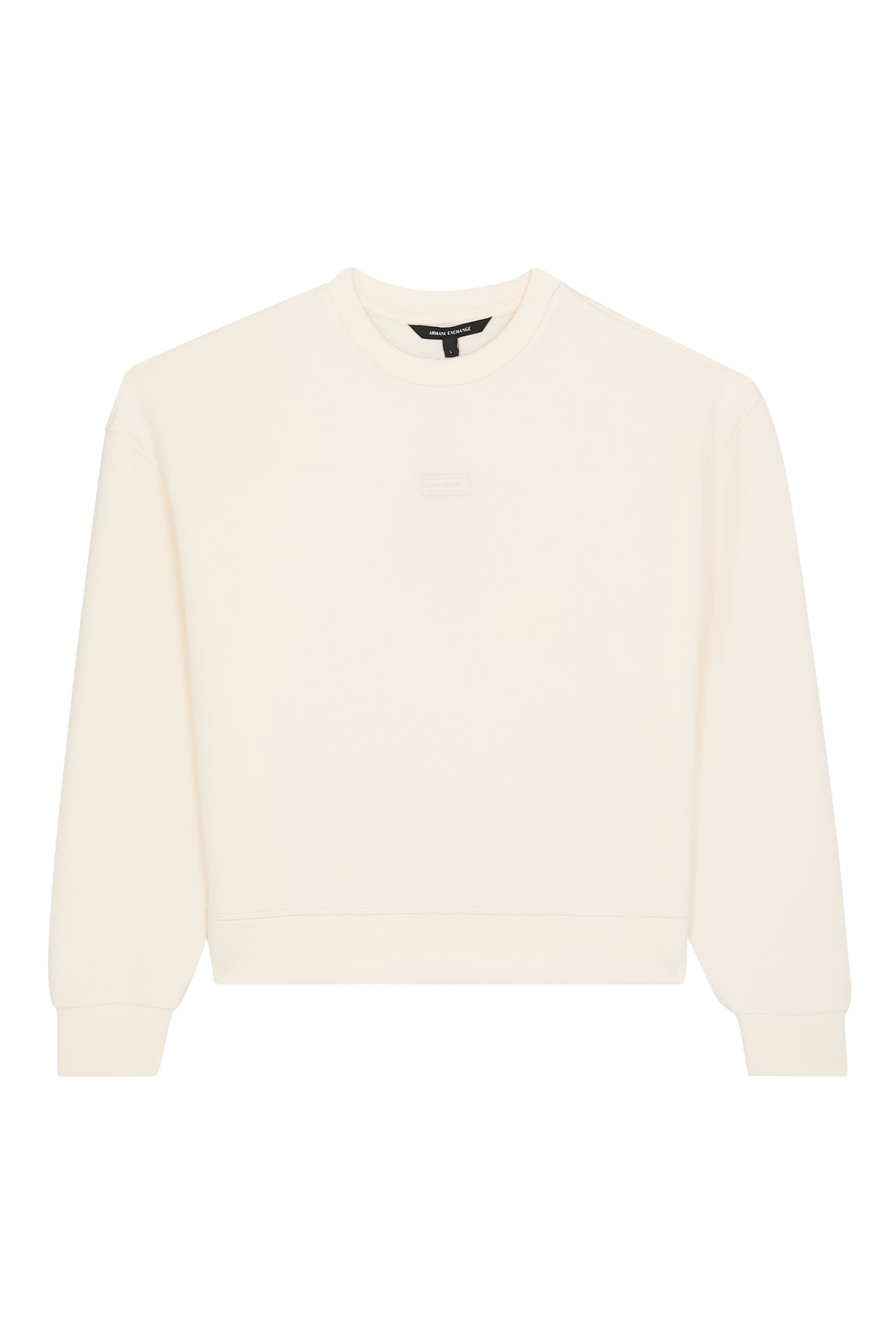 سويت شيرت بياقة ضيقة وشعار الماركة