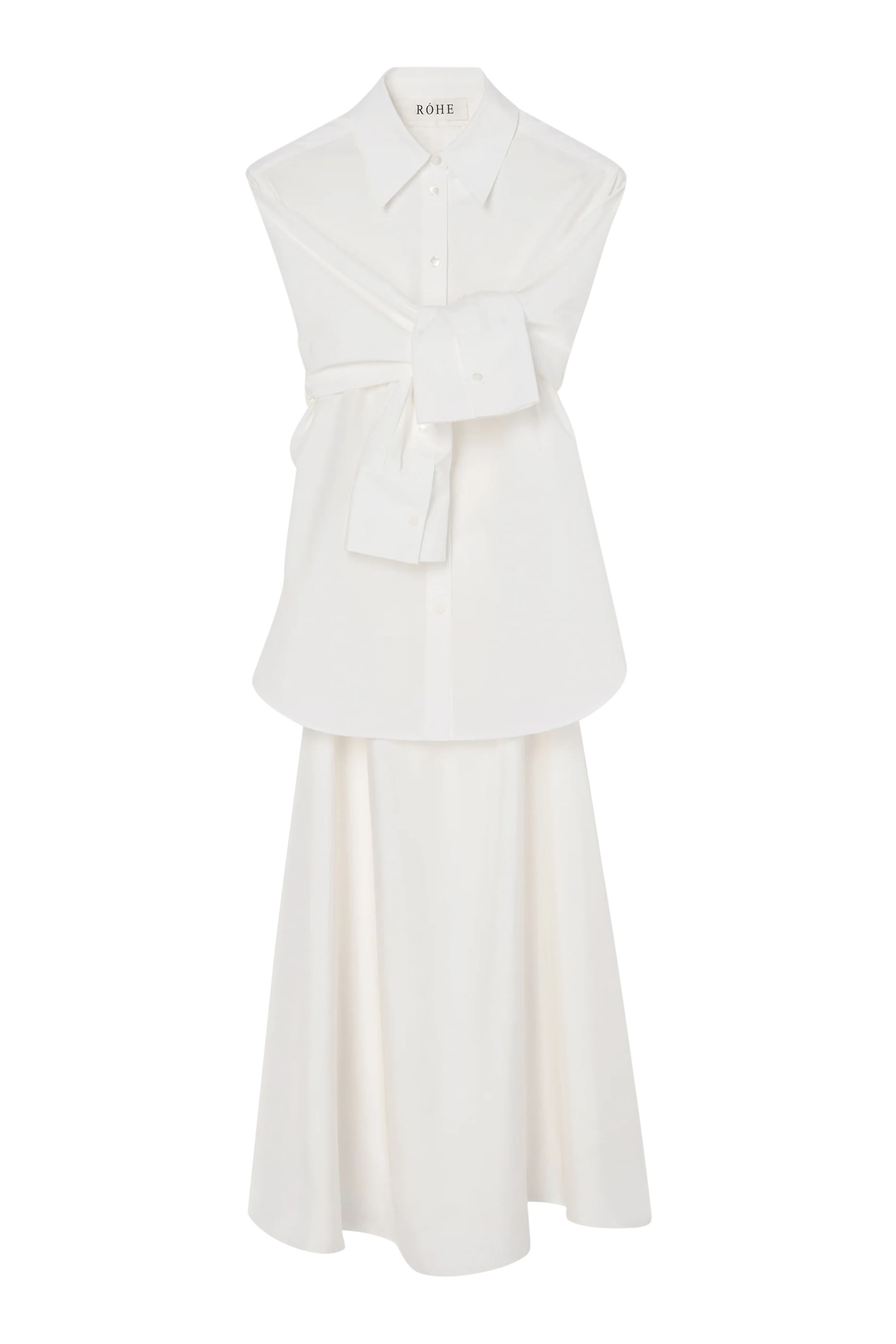 فستان بنمط جيليه بوبلين حرير