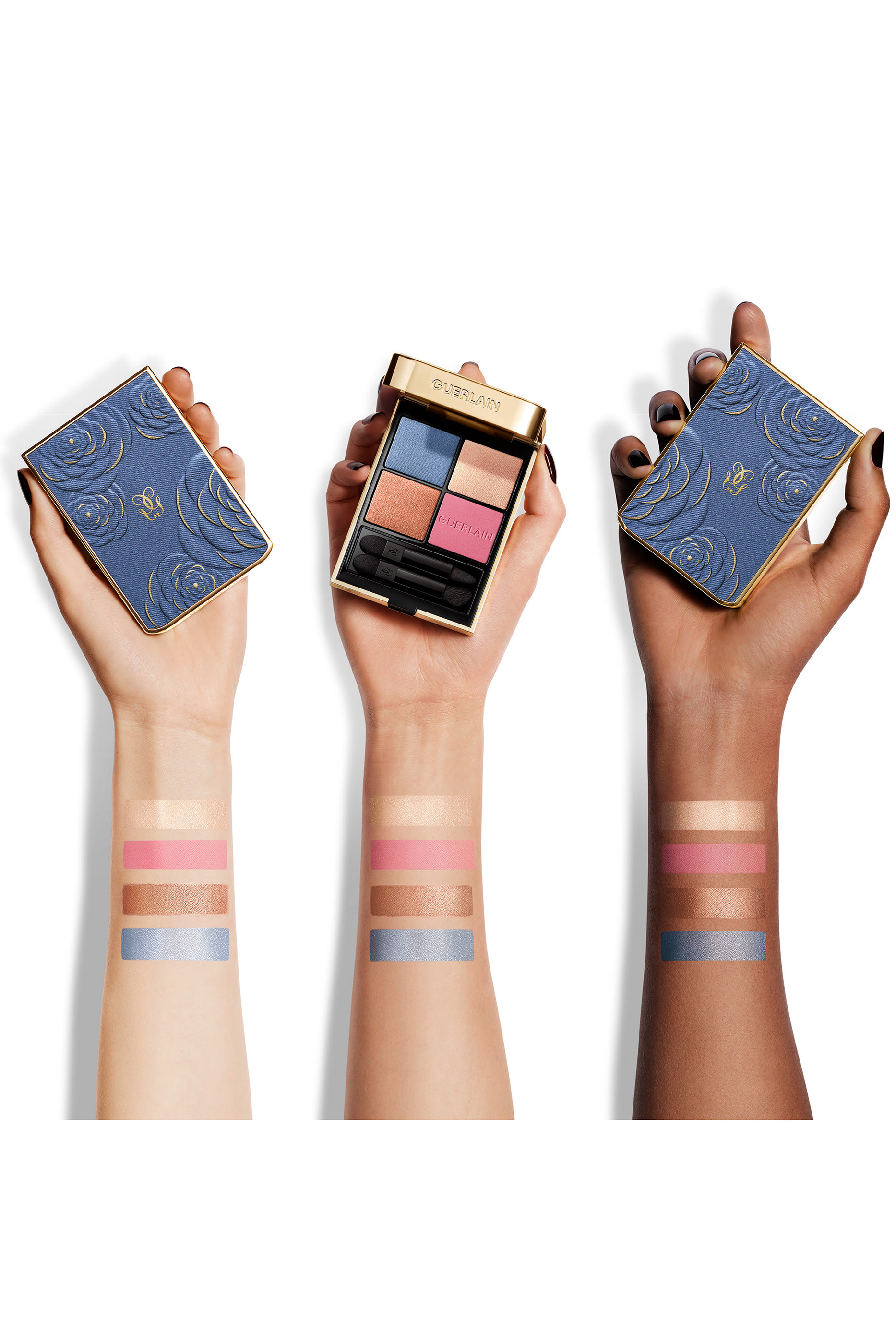 لوحة ظلال عيون أومبري جي بأربعة ألوان درجة دينم بلوسوم