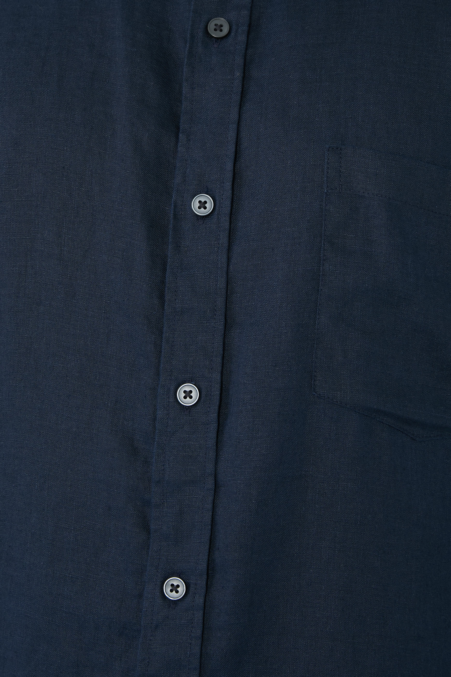 قميص كتان بأكمام قصيرة