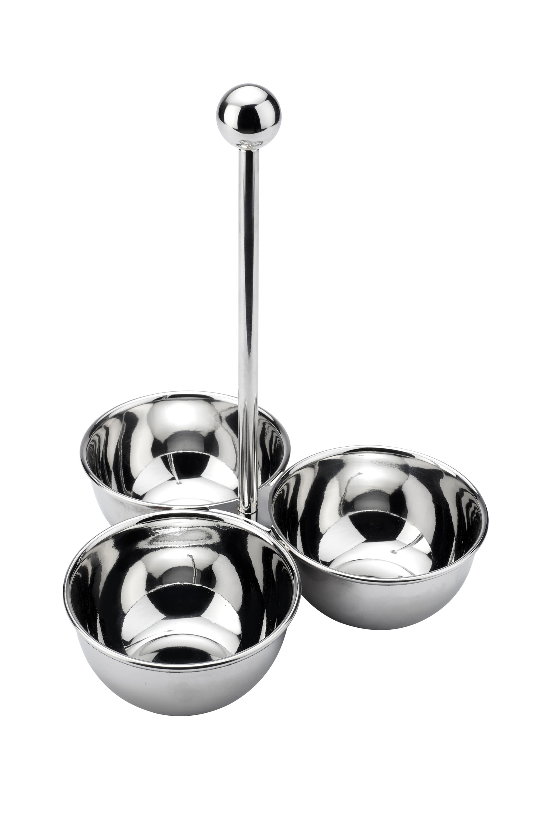 صحن وجبات خفيفة بثلاث أوعية