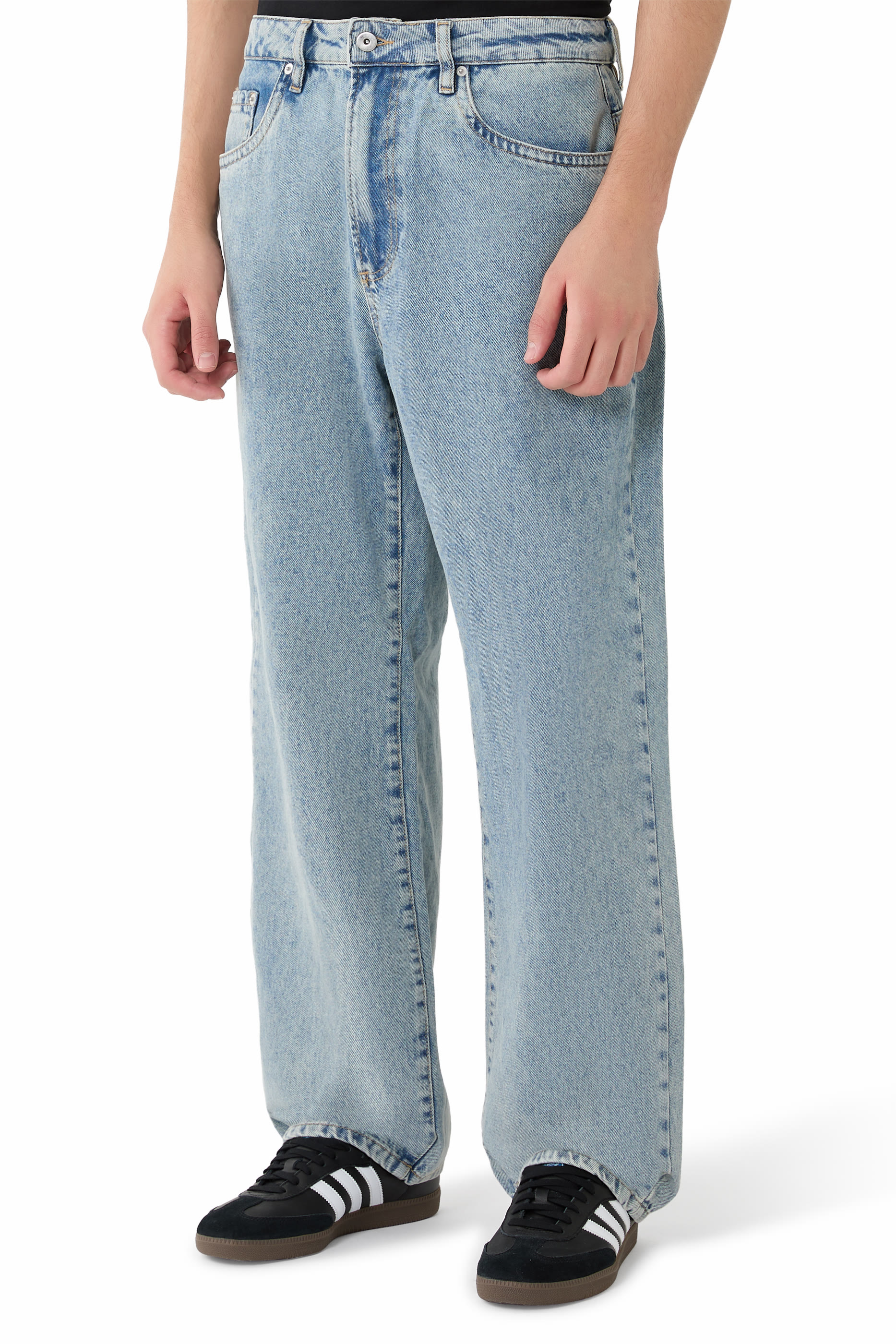 بنطال جينز كلاسيكي دنيم