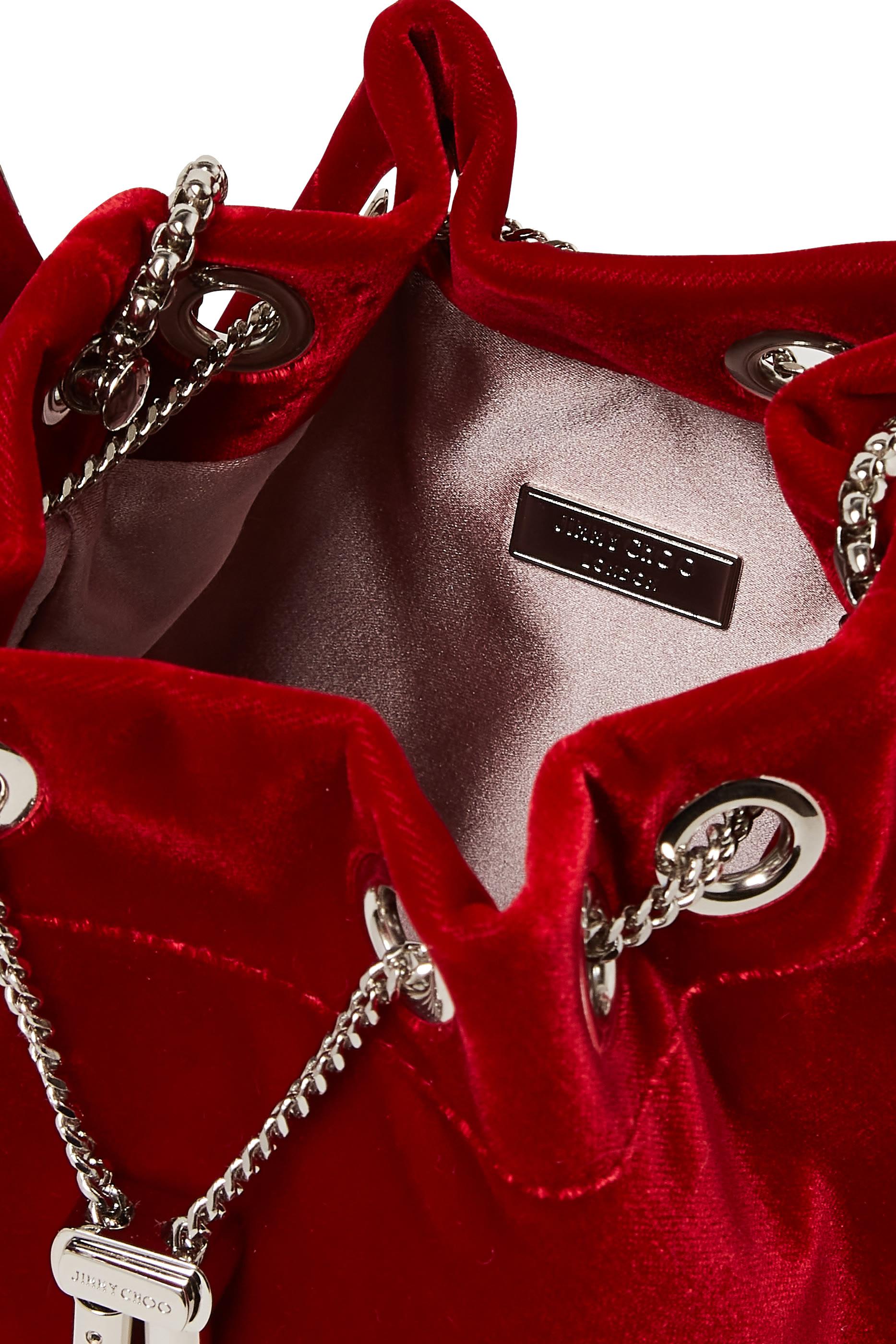 حقيبة بون بون بيد معدنية مخمل