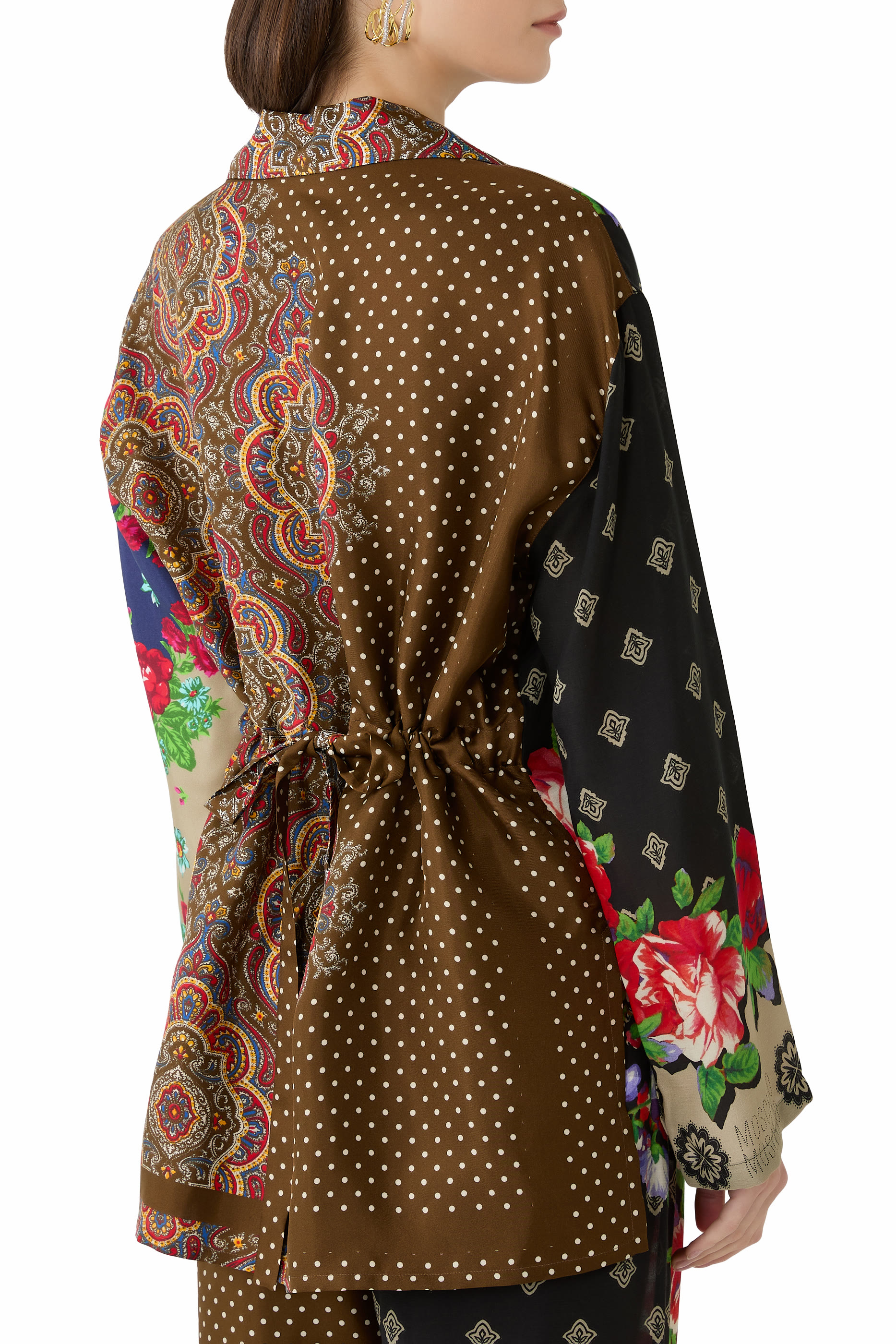 قميص بنقشة حرير