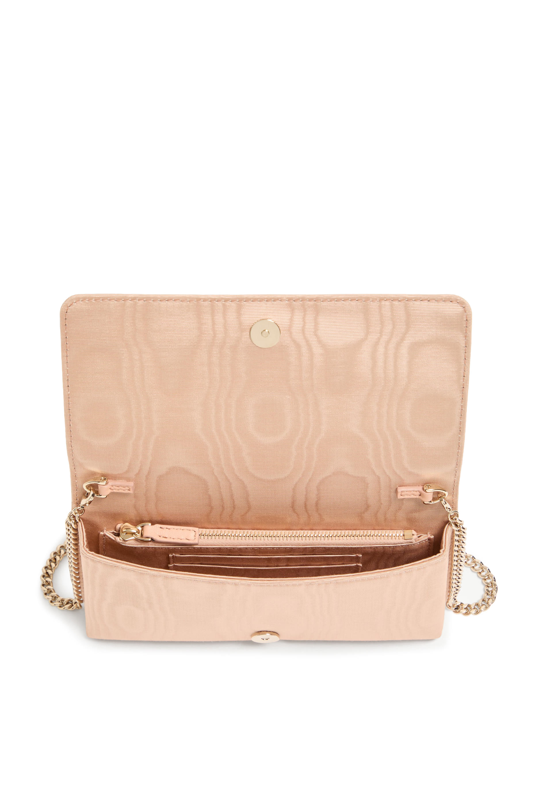 محفظة بحلية شعار الماركة وحمالة سلسلة