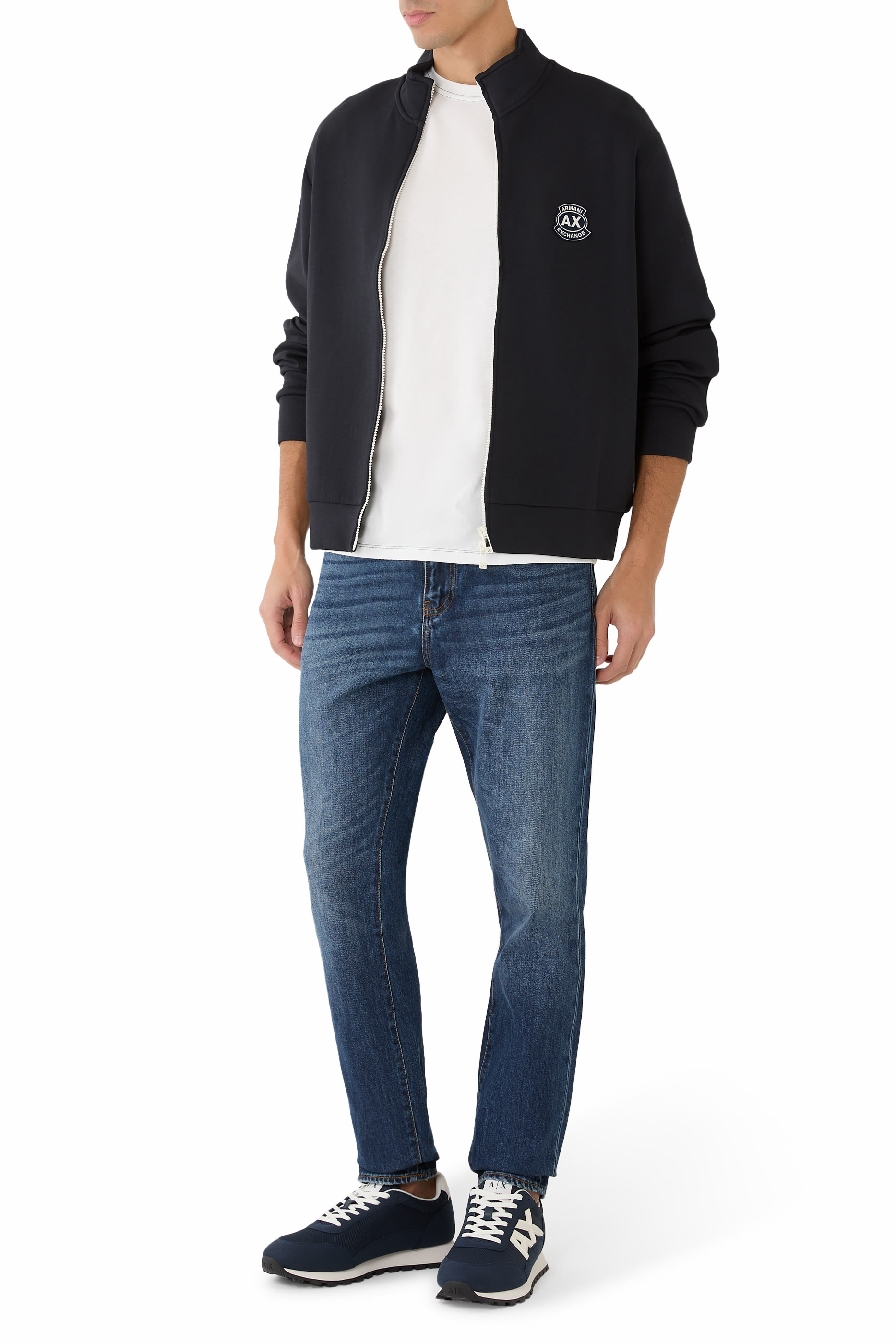 بنطال بخمسة جيوب بشعار حرفي الماركة