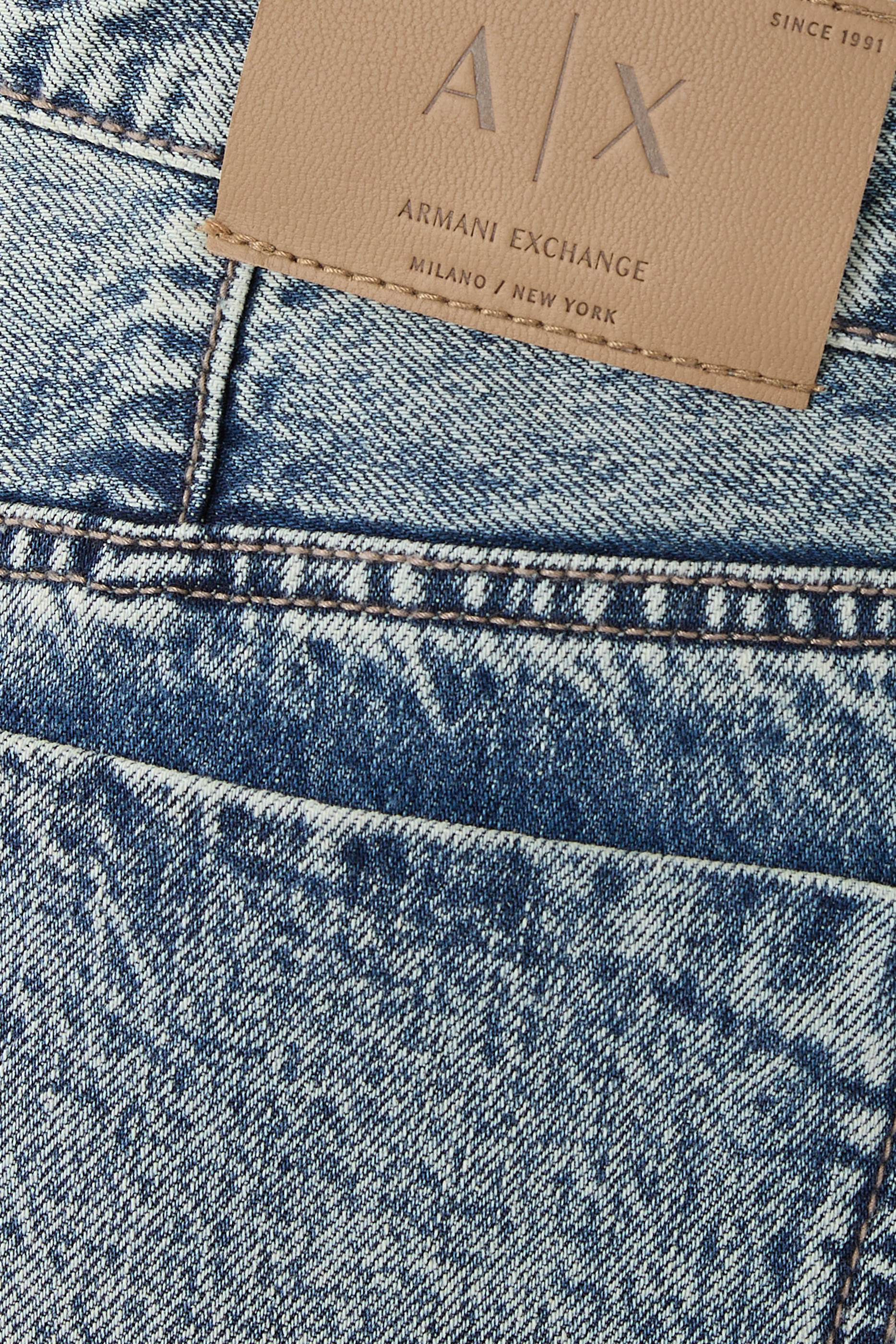 بنطال ون بلوك أب بقصة واسعة دنيم