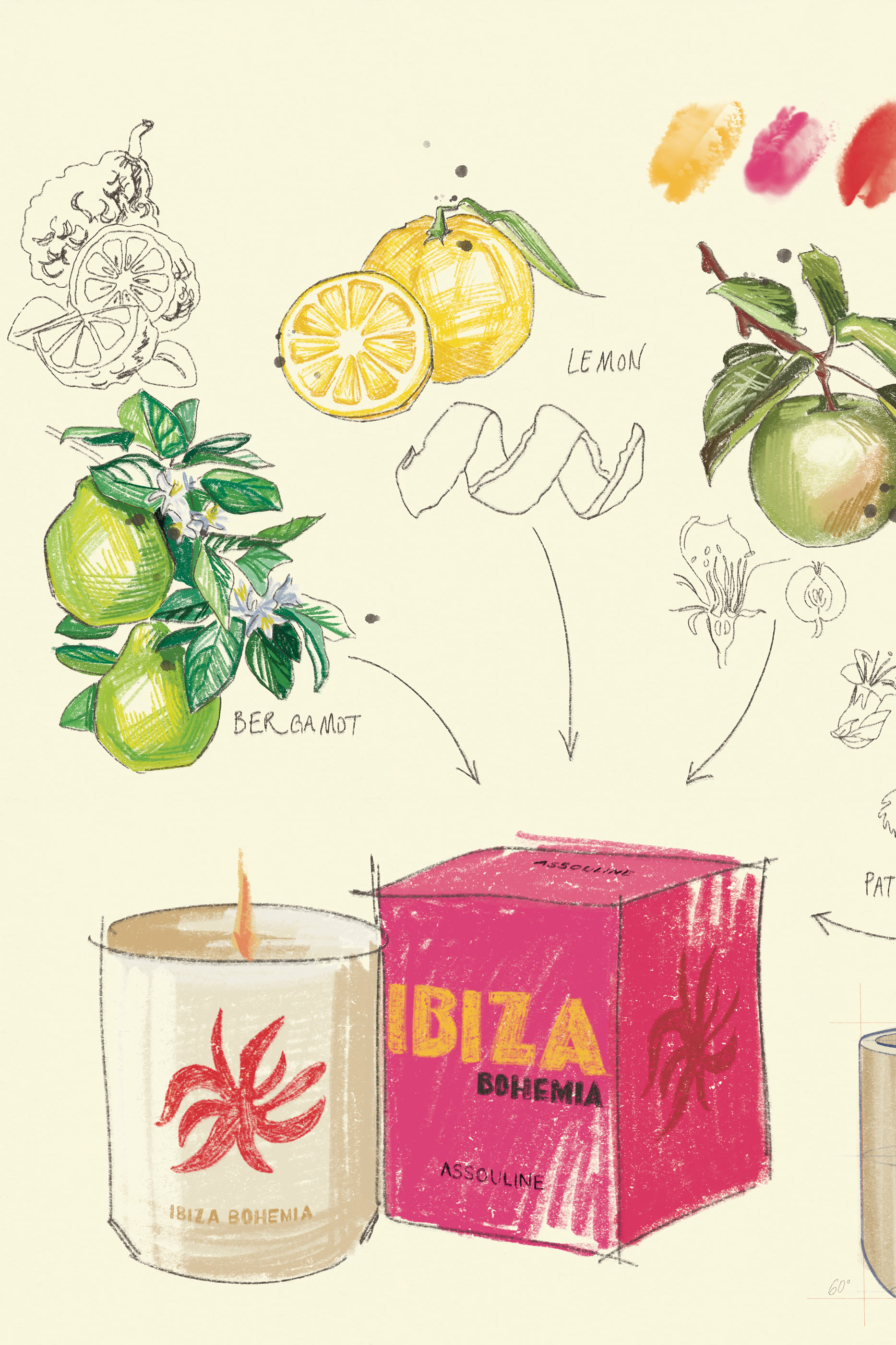 شمعة إيبيزا بوهيميا - ترافل فروم هوم 