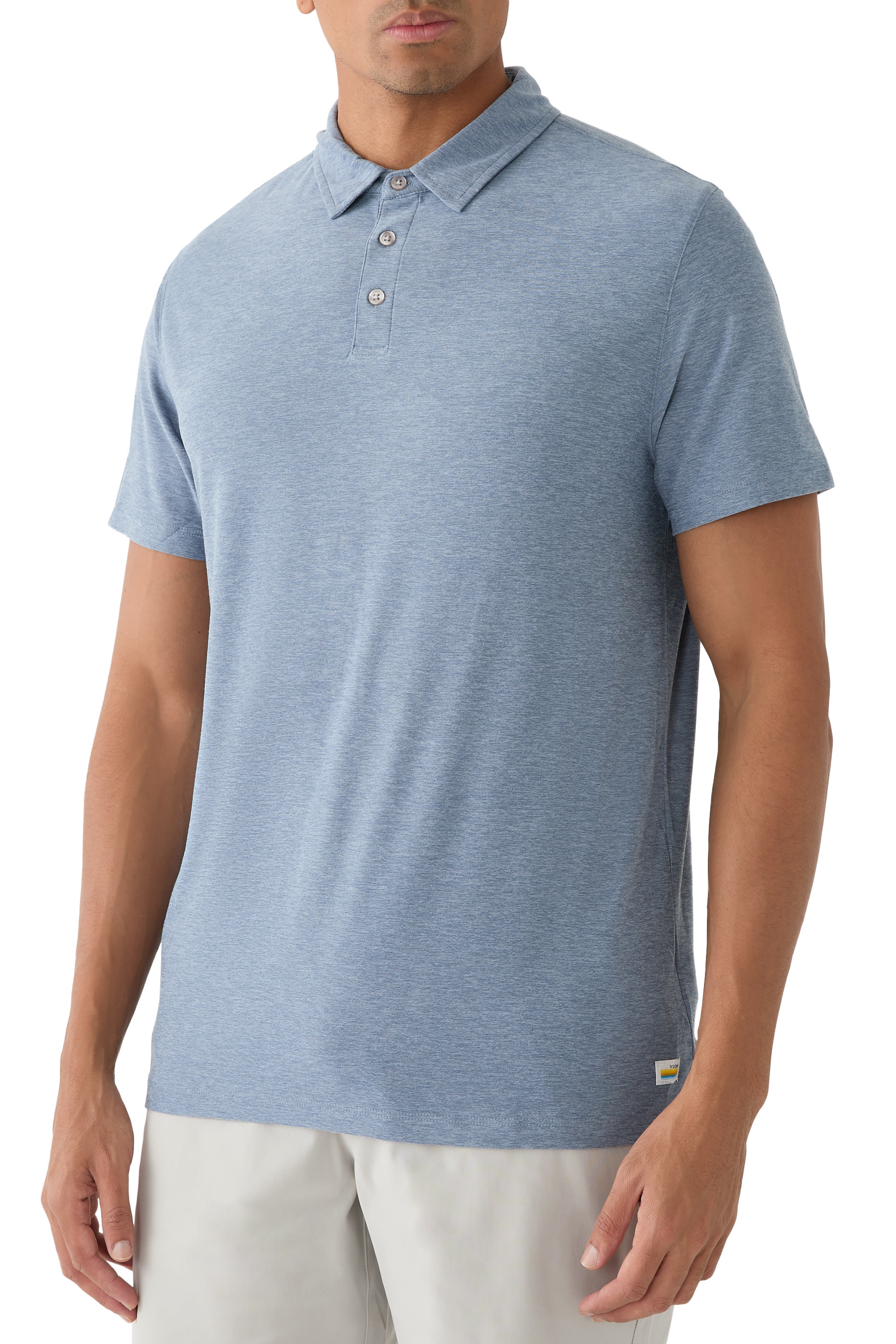 قميص بولو ستراتو قماش معالج