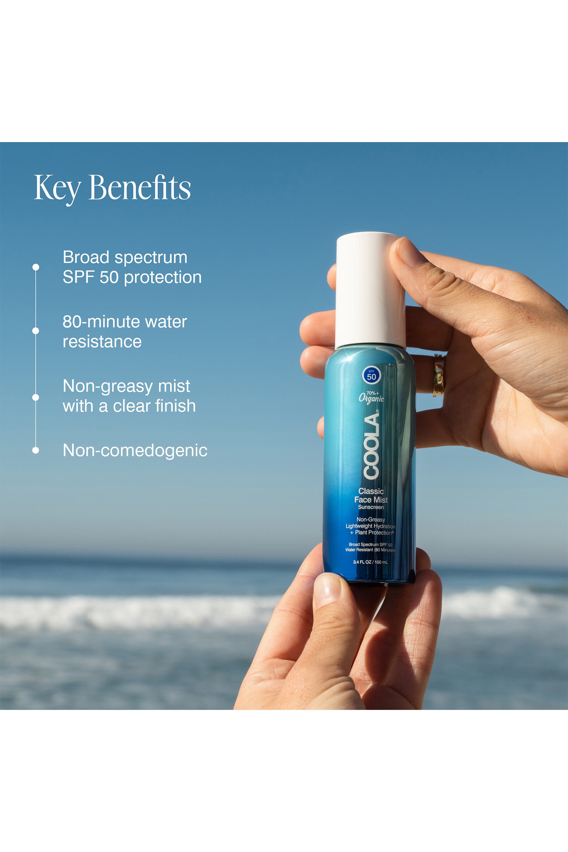 بخاخ واقي من أشعة الشمس بعامل حماية SPF 50 للوجه