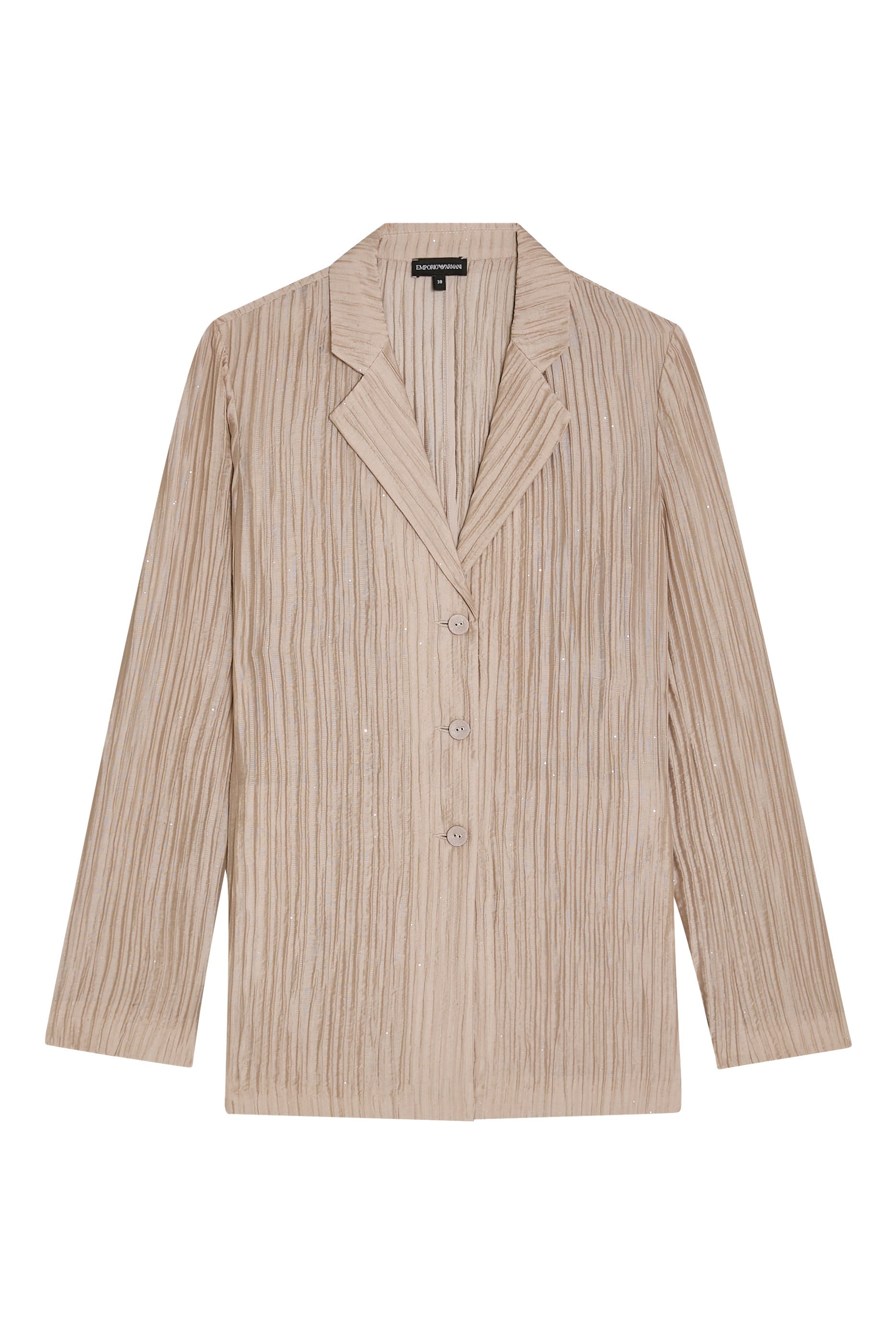 Button-Up Pleated Shirt