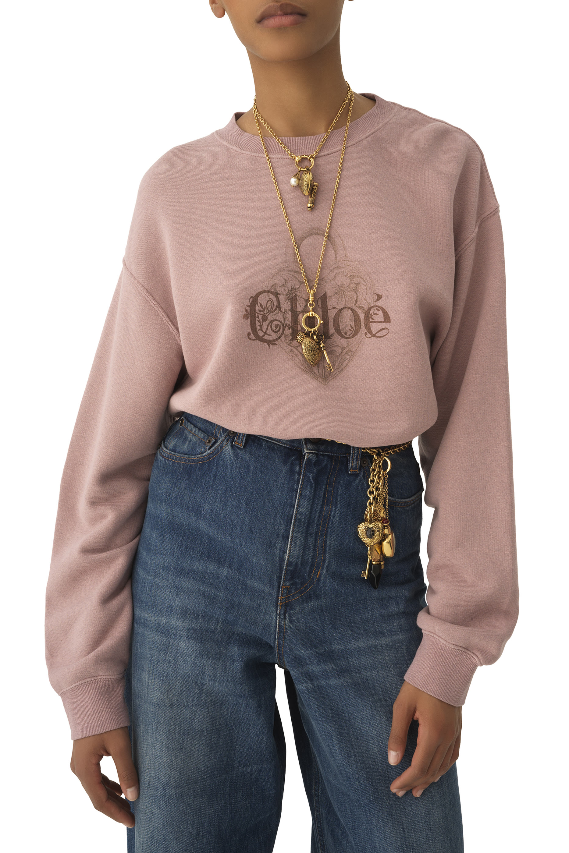 سترة بقصة فضفاضة وشعار الماركة صوف صيني