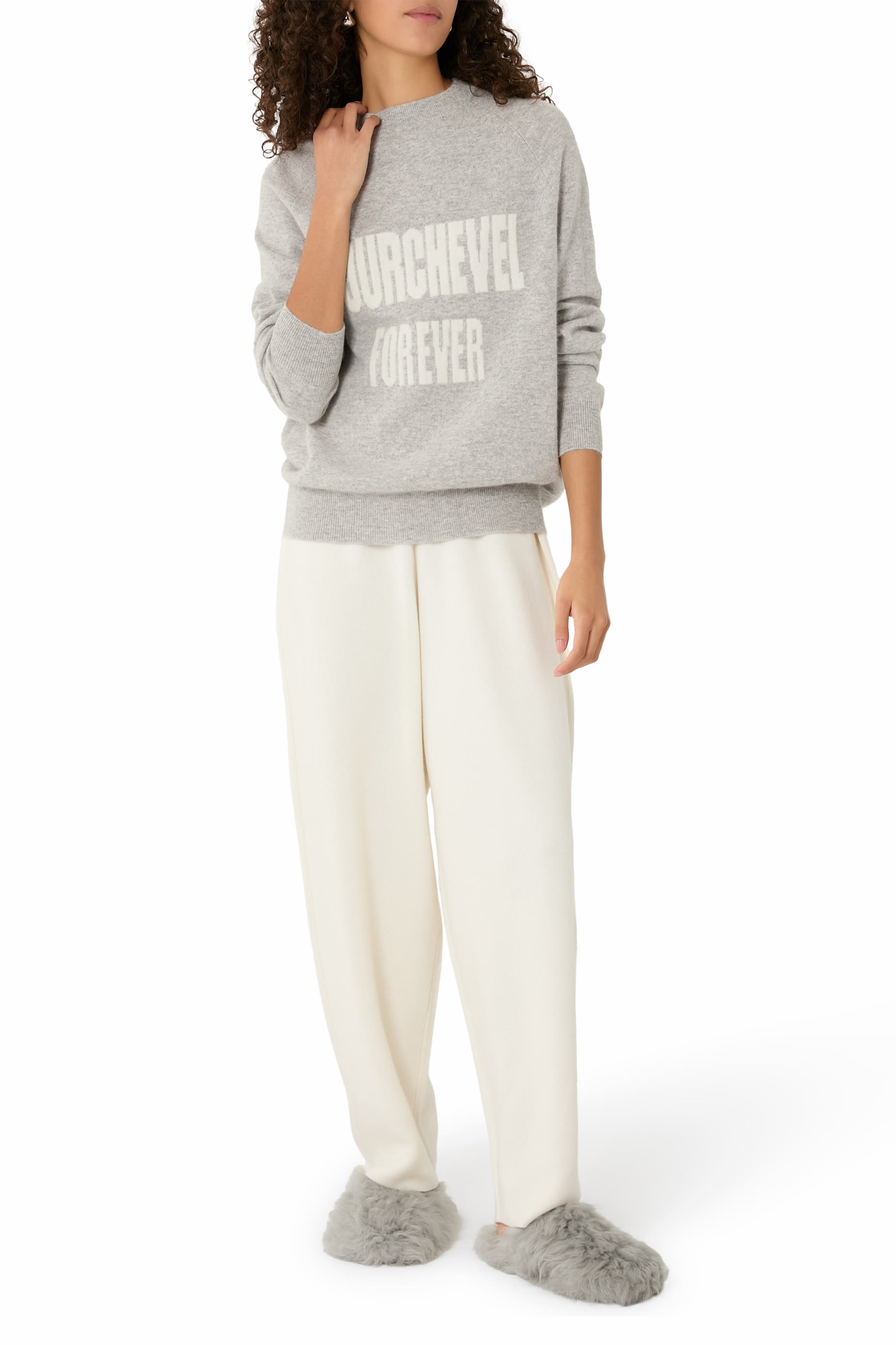 كنزة مورتيز منسوج بياقة ضيقة