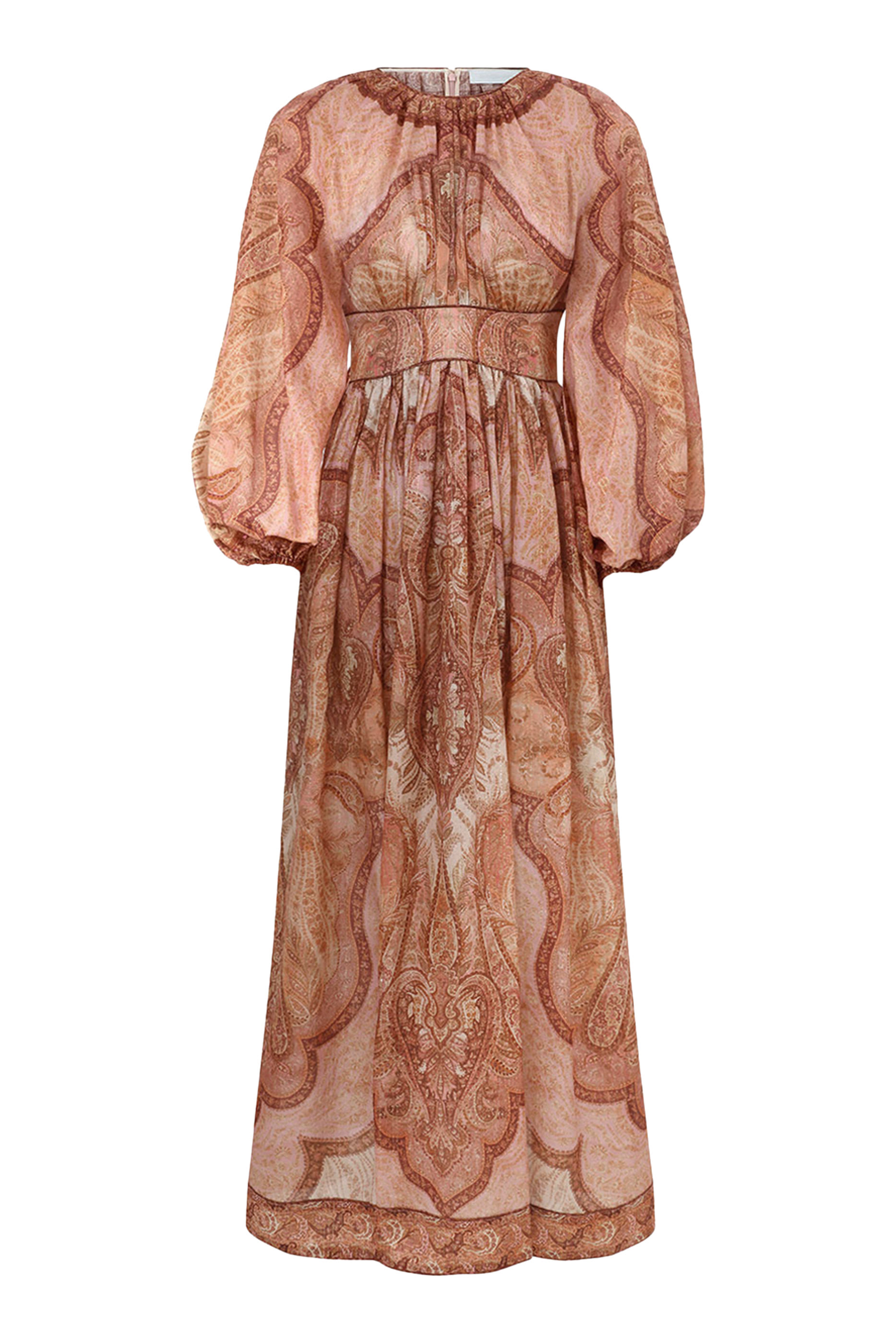 فستان واندر لاست متوسط الطول بأكمام طويلة