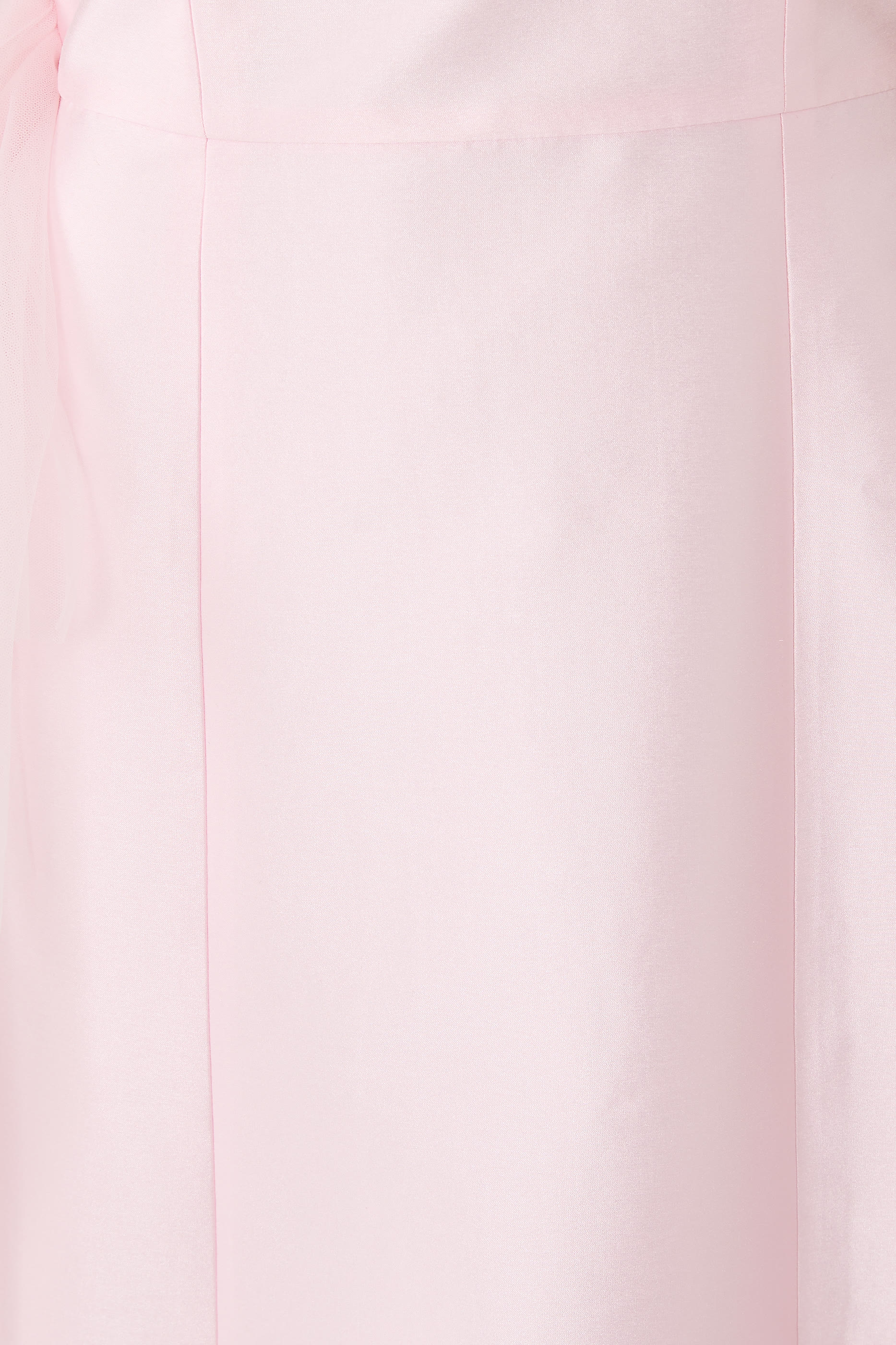 فستان سهرة ميكادو بلا أكمام بجزء جانبي درابيه تول