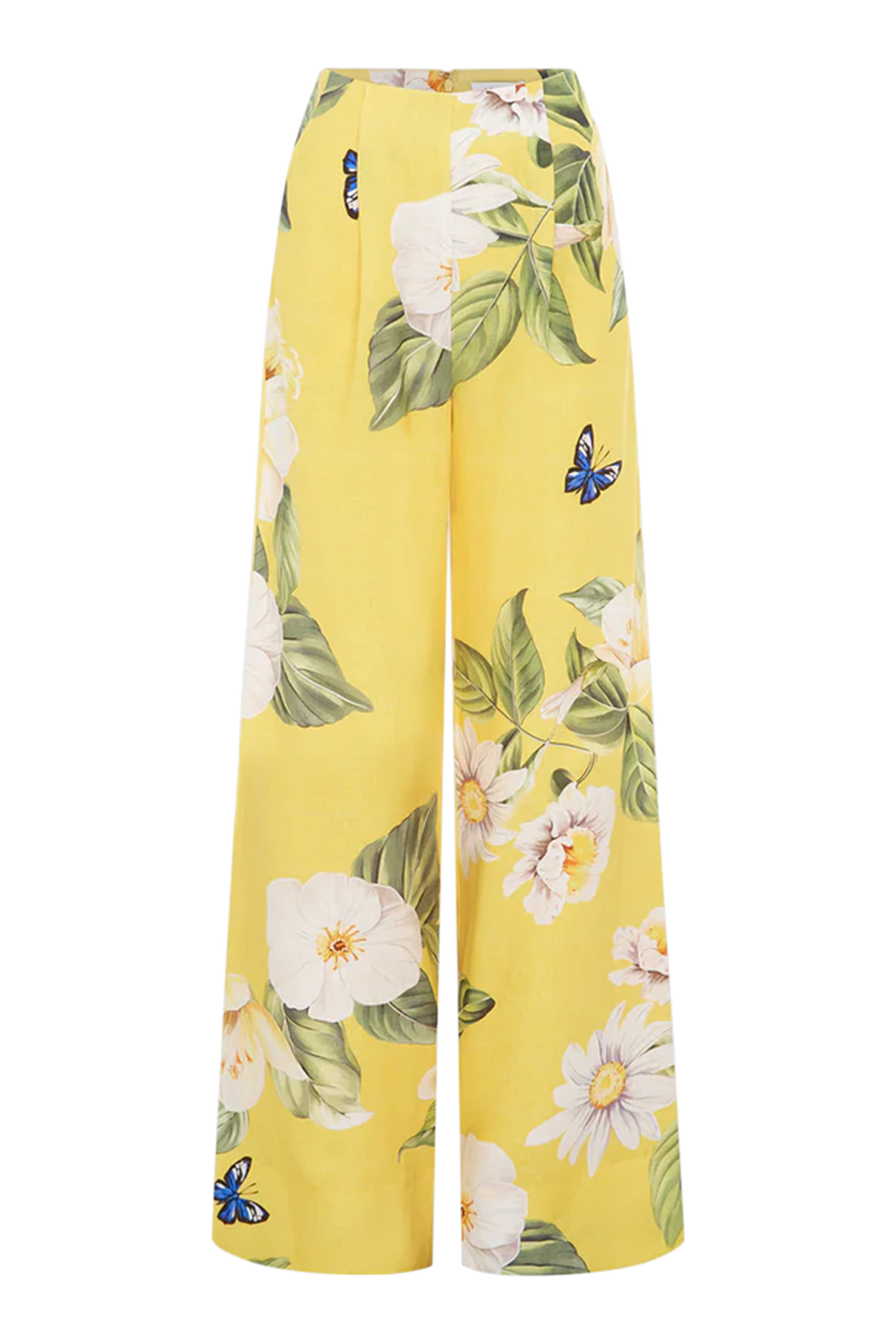 بنطال لويزا بنقشة جوي بلون سنشاين