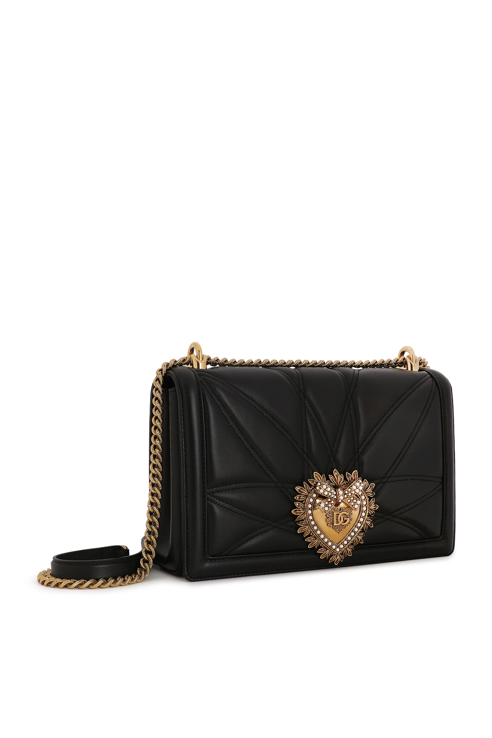 حقيبة ديفوشن كبيرة بتصميم مبطن جلد نابا لامع