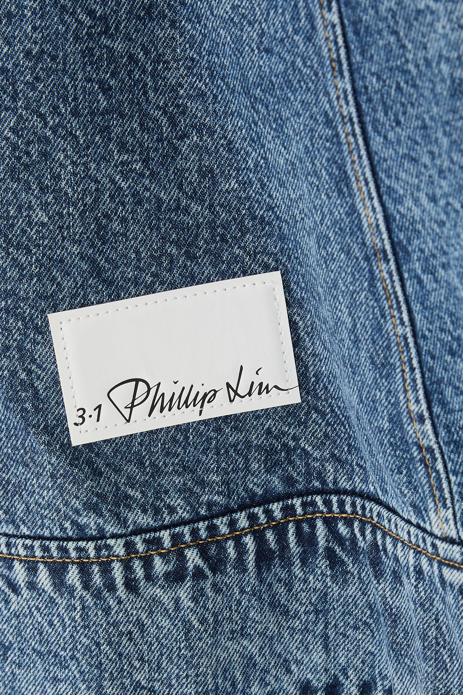 فستان بقصة ترابيز دنيم خفيف الوزن