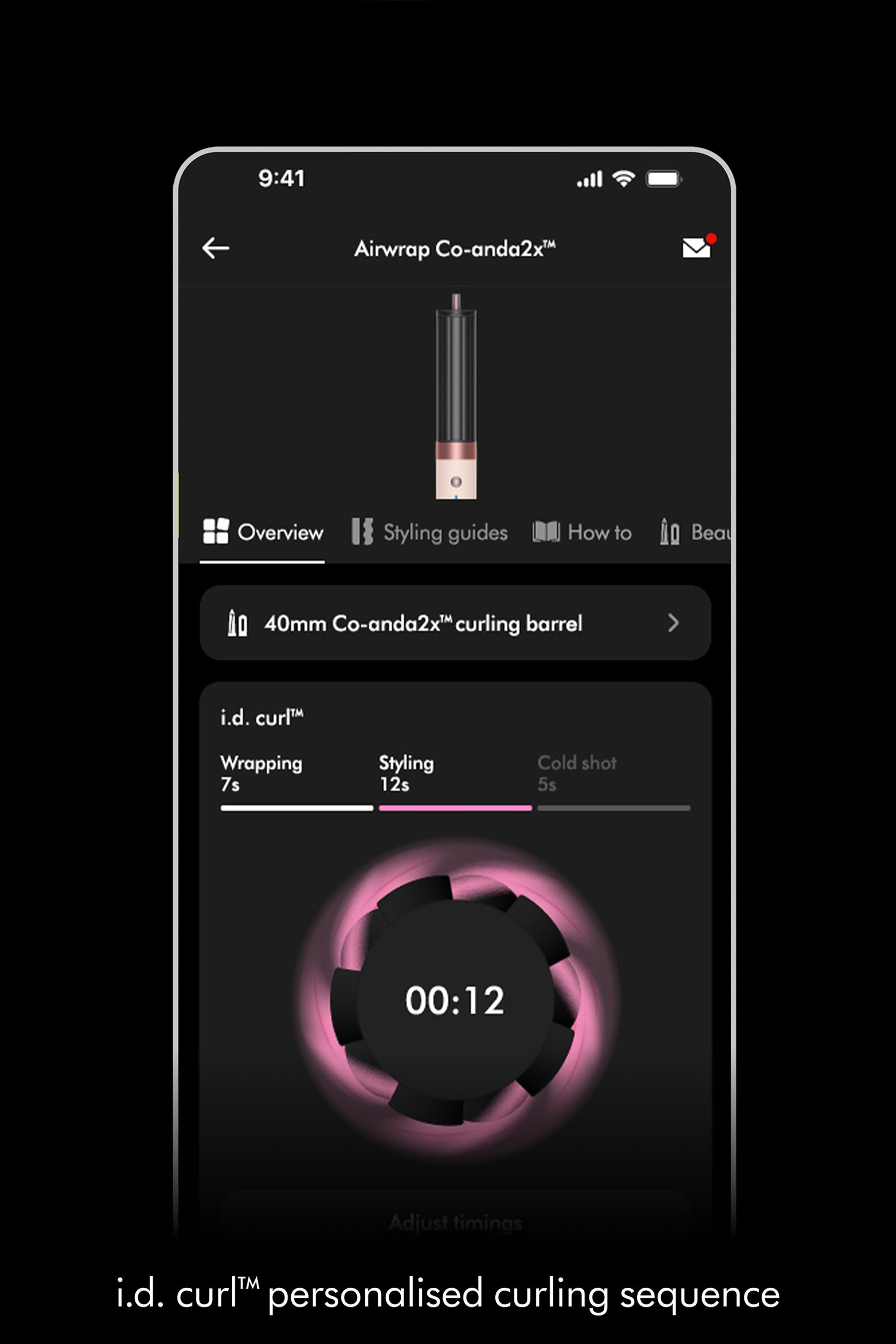مجفف ومصفف شعر اير راب جديد متعدد الاستخدامات بتقنية كواندا 2x للشعر المستقيم والمموج