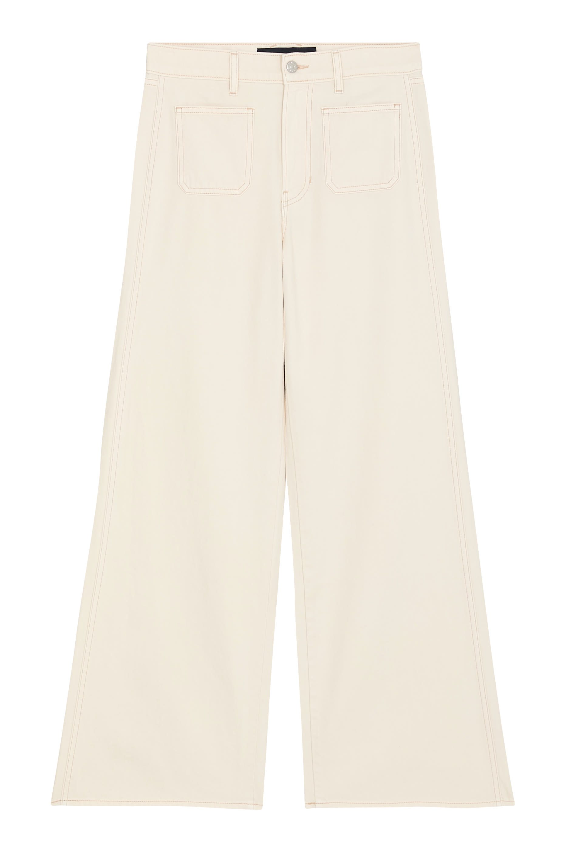 بنطال جينز كيسي بقصة ساق مستقيمة