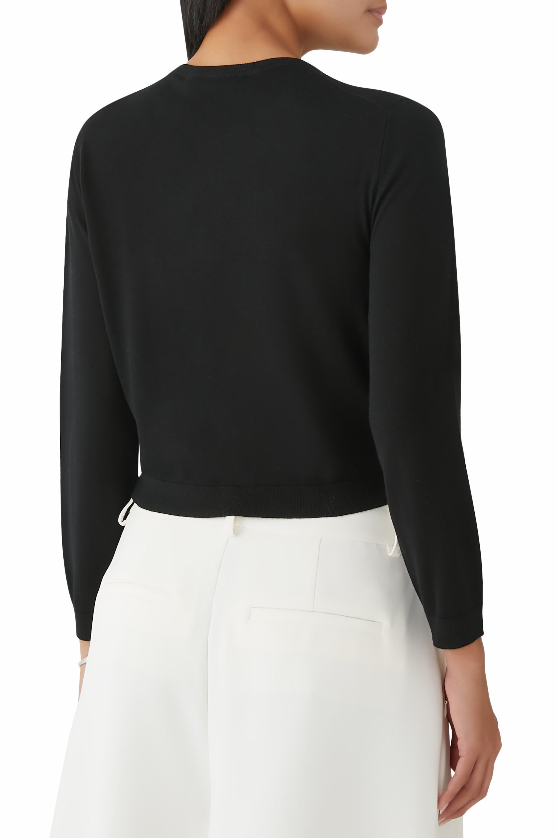 كارديغان بقصة قصيرة صوف ميرينو