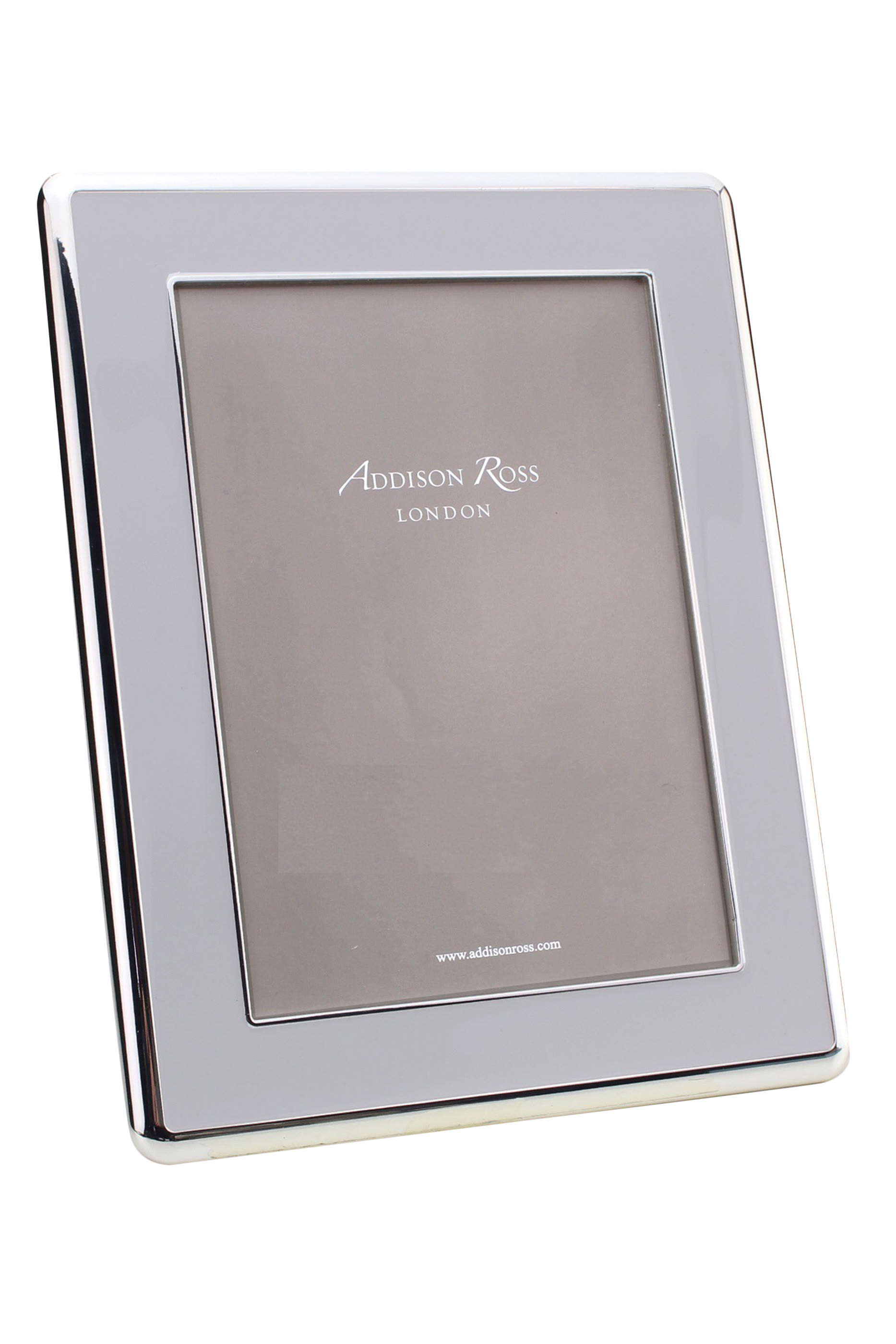 إطار صور مينا بطلاء فضي وتفاصيل مقوسة 5x5