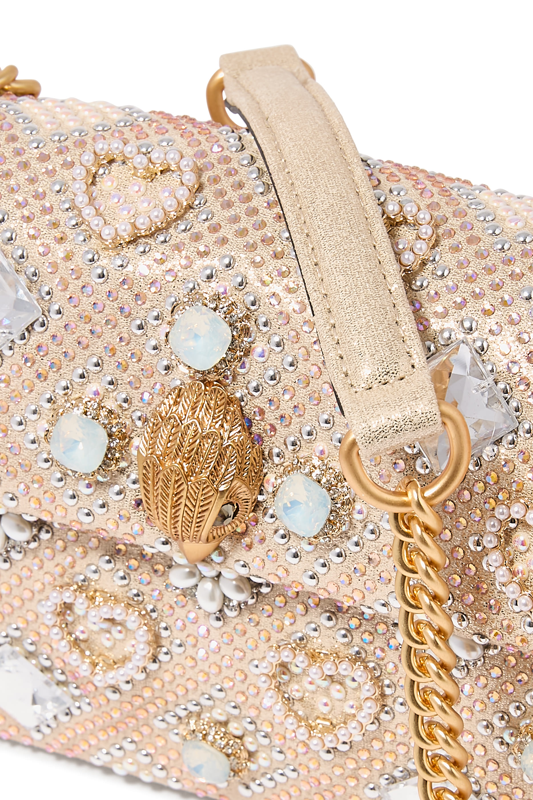 حقيبة كتف كنسنغتون مزين بأحجار