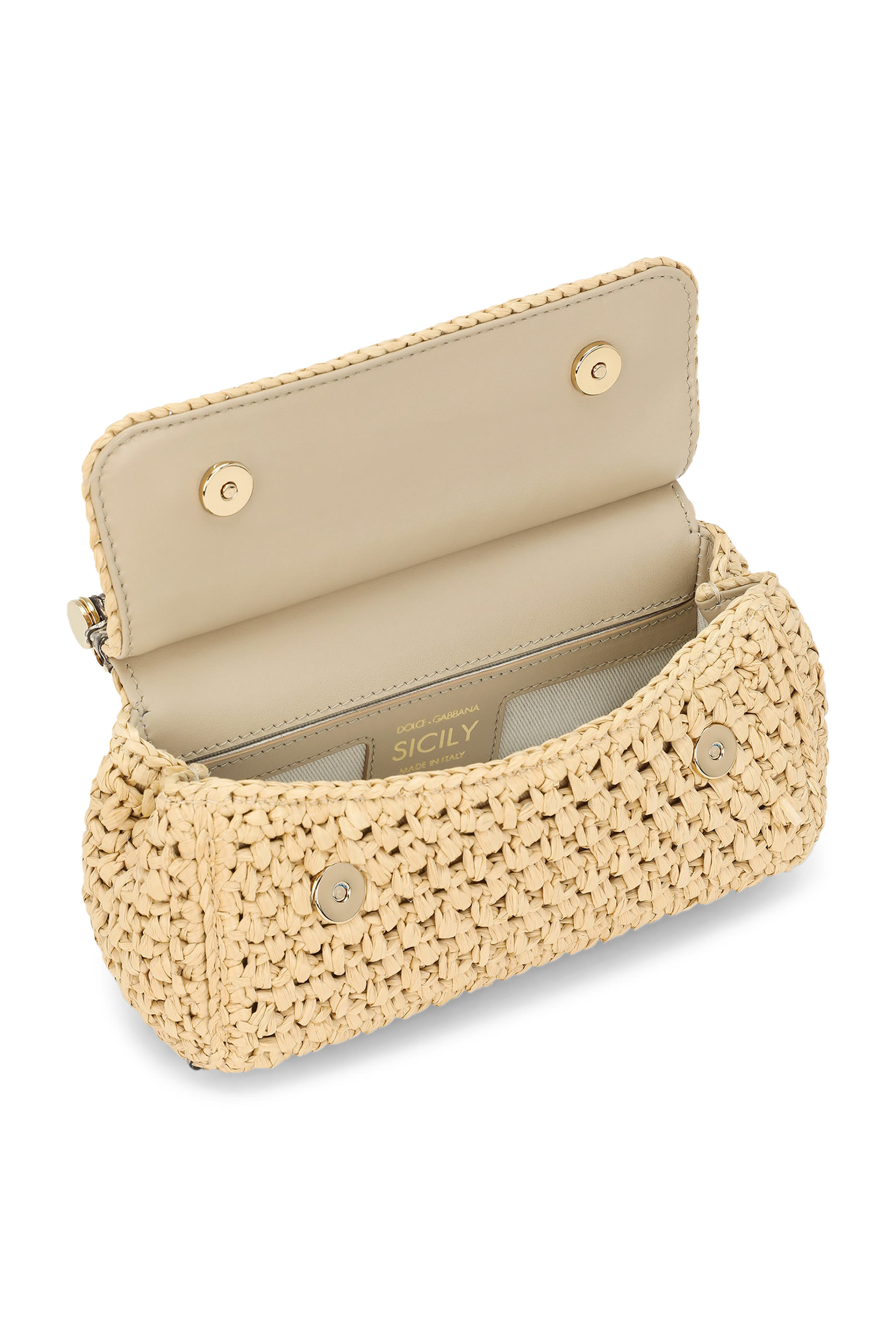 حقيبة سيسلي صغيرة كروشيه خوص