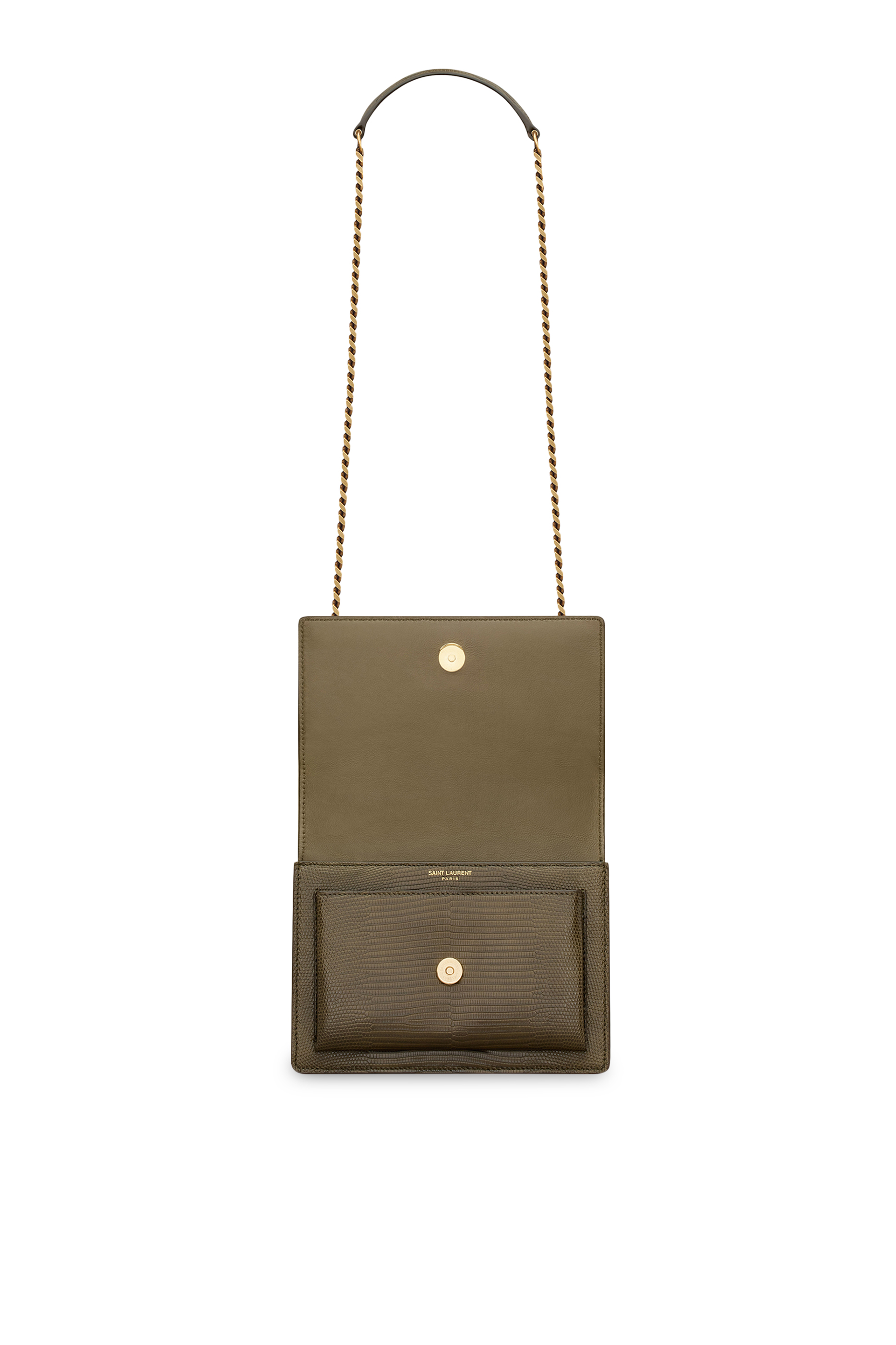 حقيبة كروس سن ست جلد بنقشة جلد تمساح