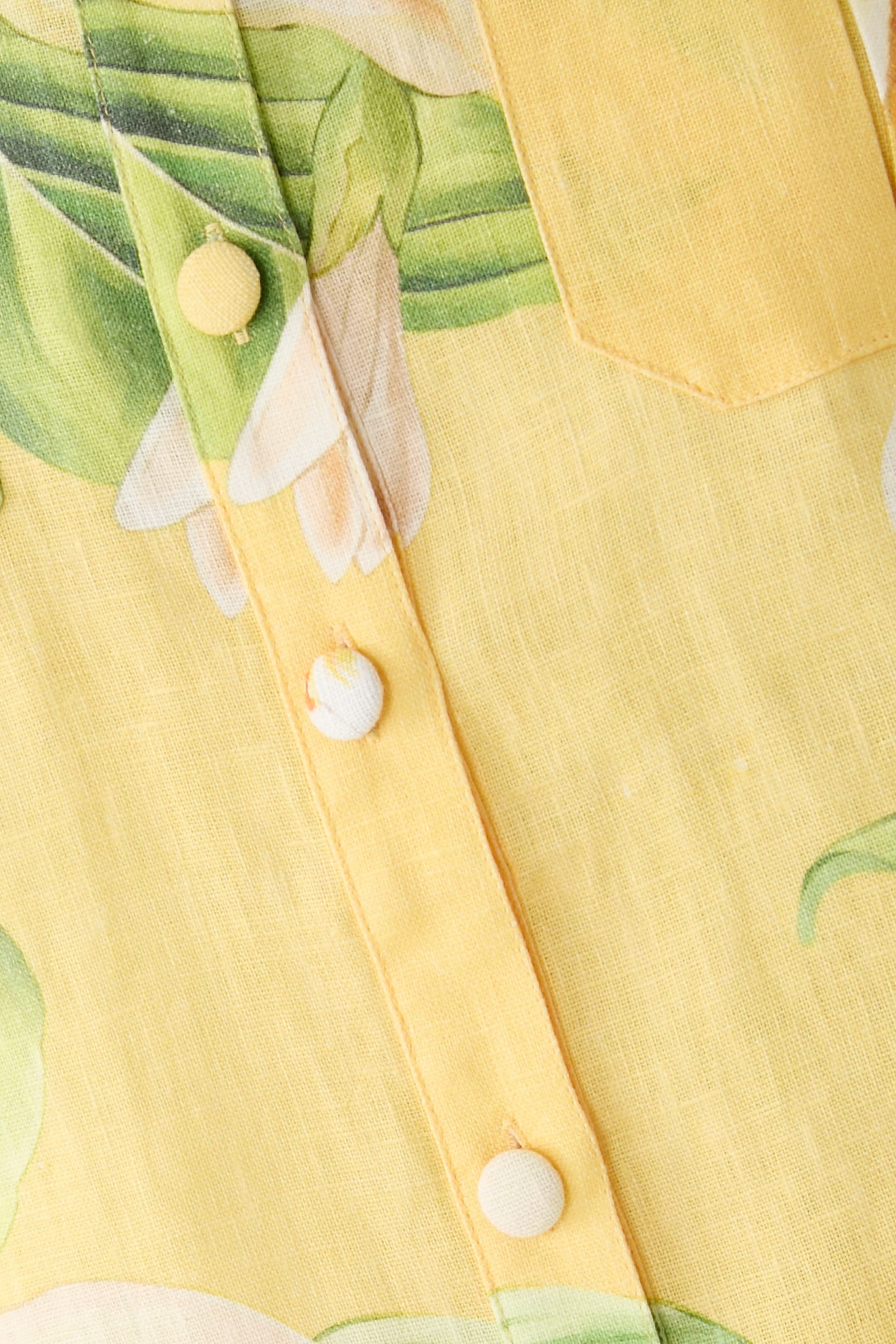 بلوزة كاتارينا بنقشة جوي بلون صن شاين