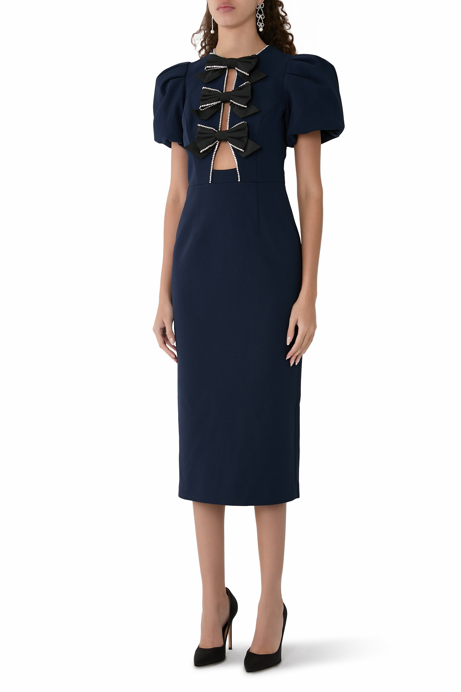 فستان نيمي متوسط الطول