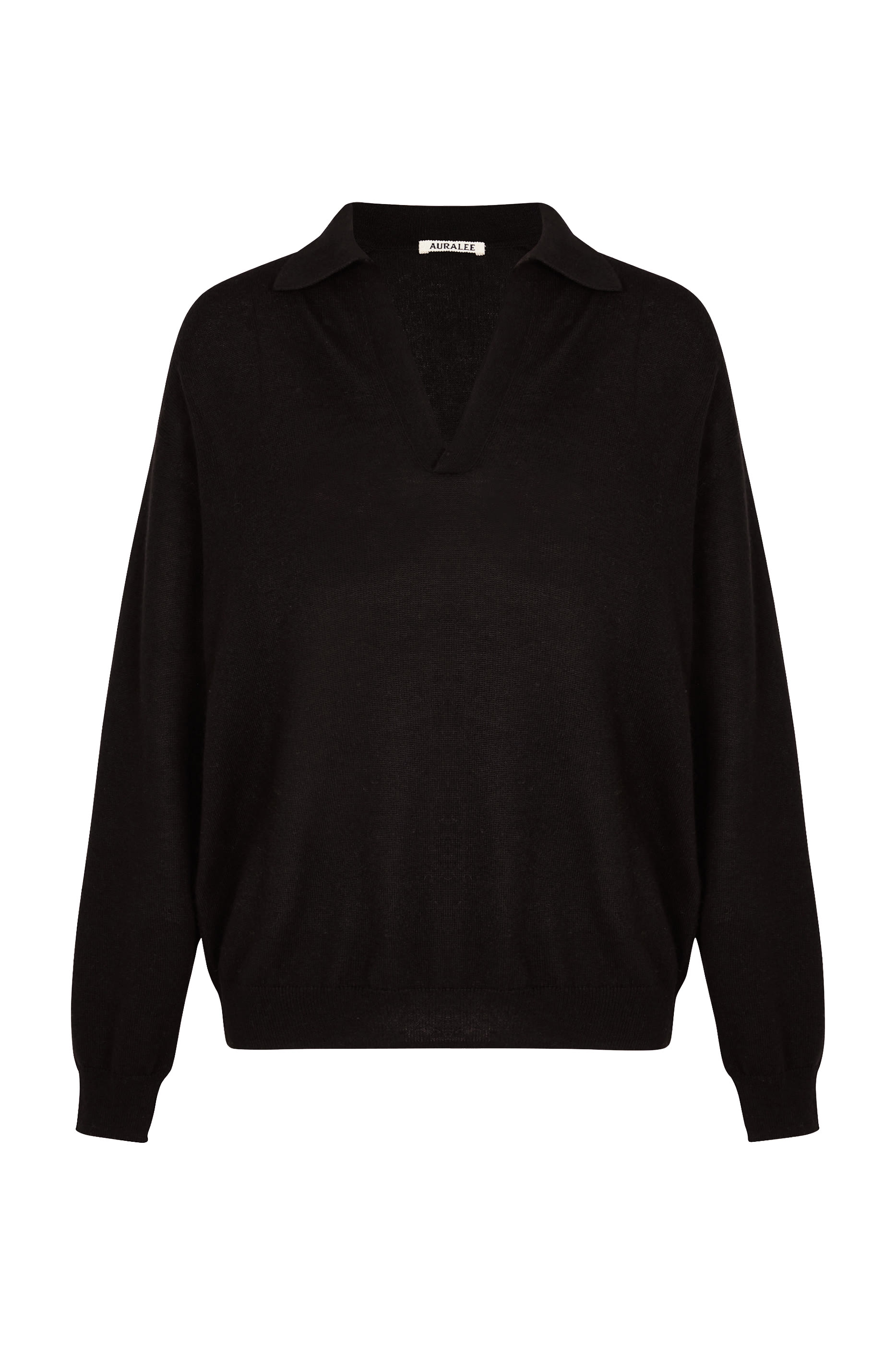 كنزة بولو سكيبر حرير ونسيج كشمير فائق النعومة