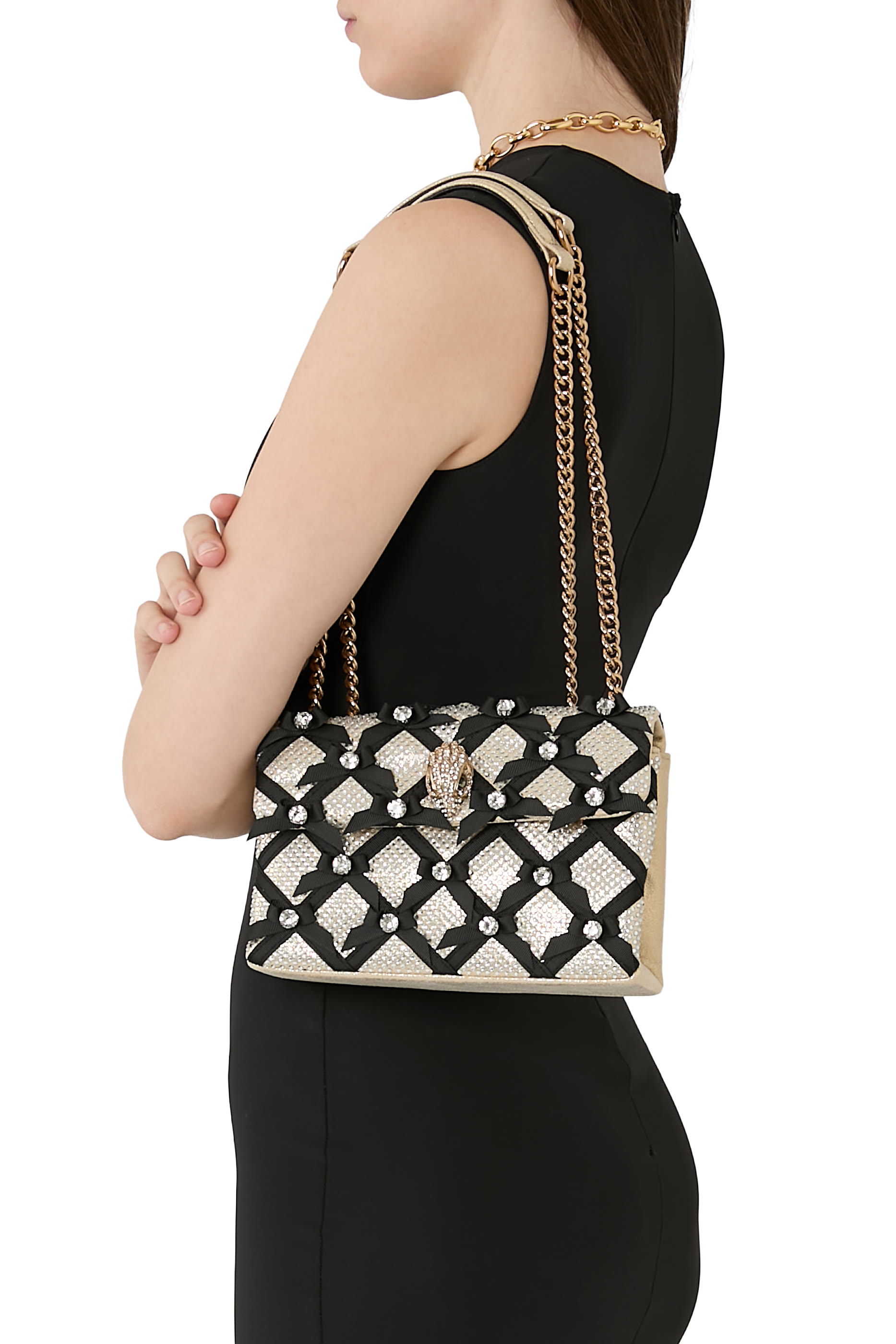 حقيبة كنسنغتون متوسطة بفيونكة