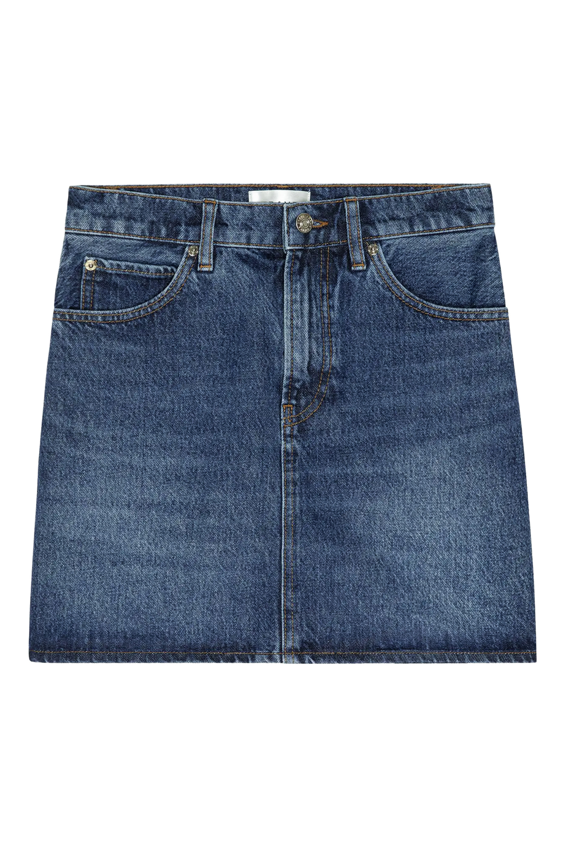 تنورة أكيومن قصيرة بخصر مرتفع