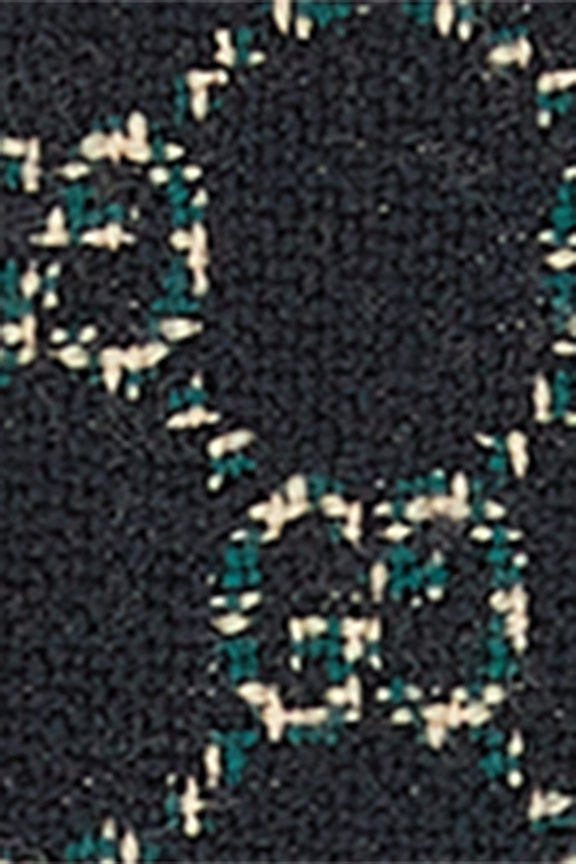 وشاح صوف جاكار بنقشة حرفي شعار الماركة