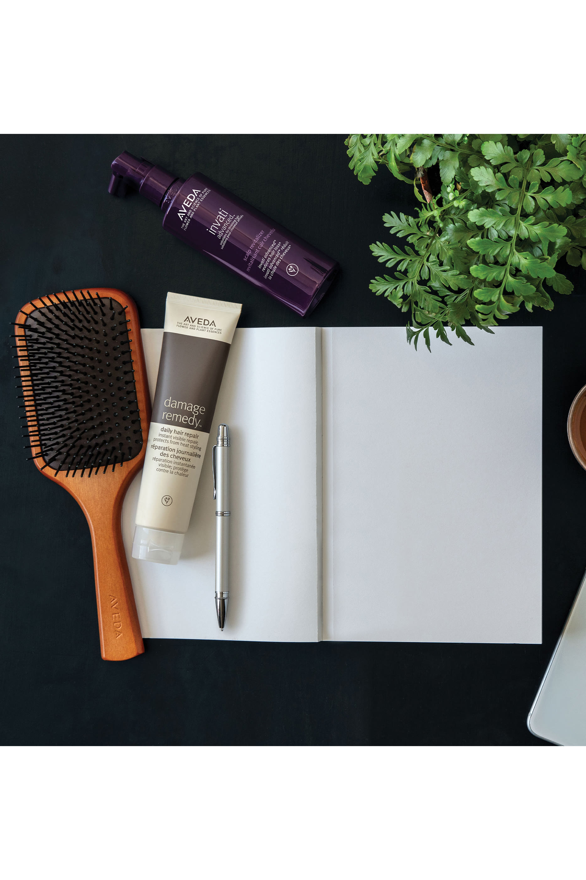 فرشاة خشبية عريضة