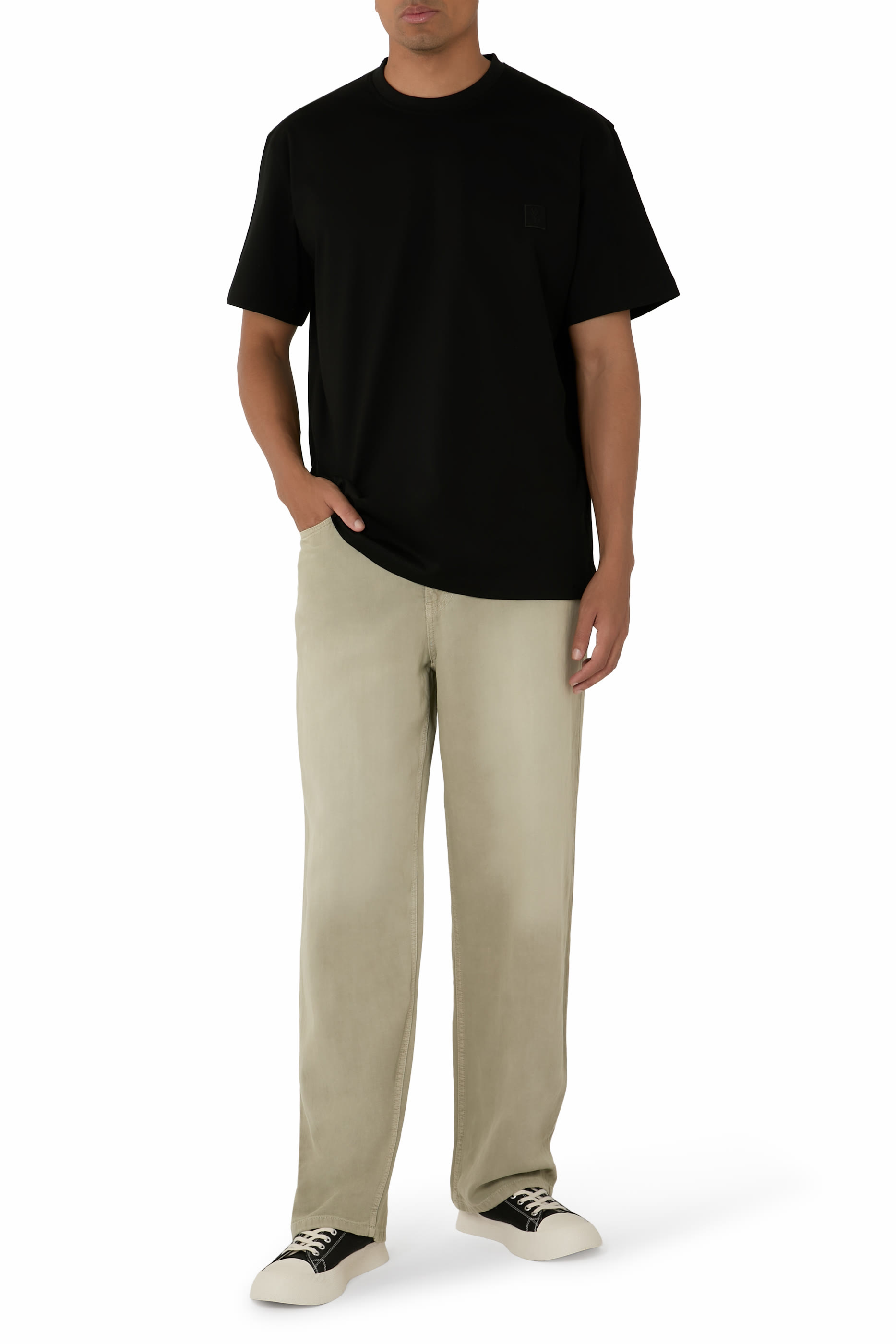 بنطال بقصة مستقيمة دنيم