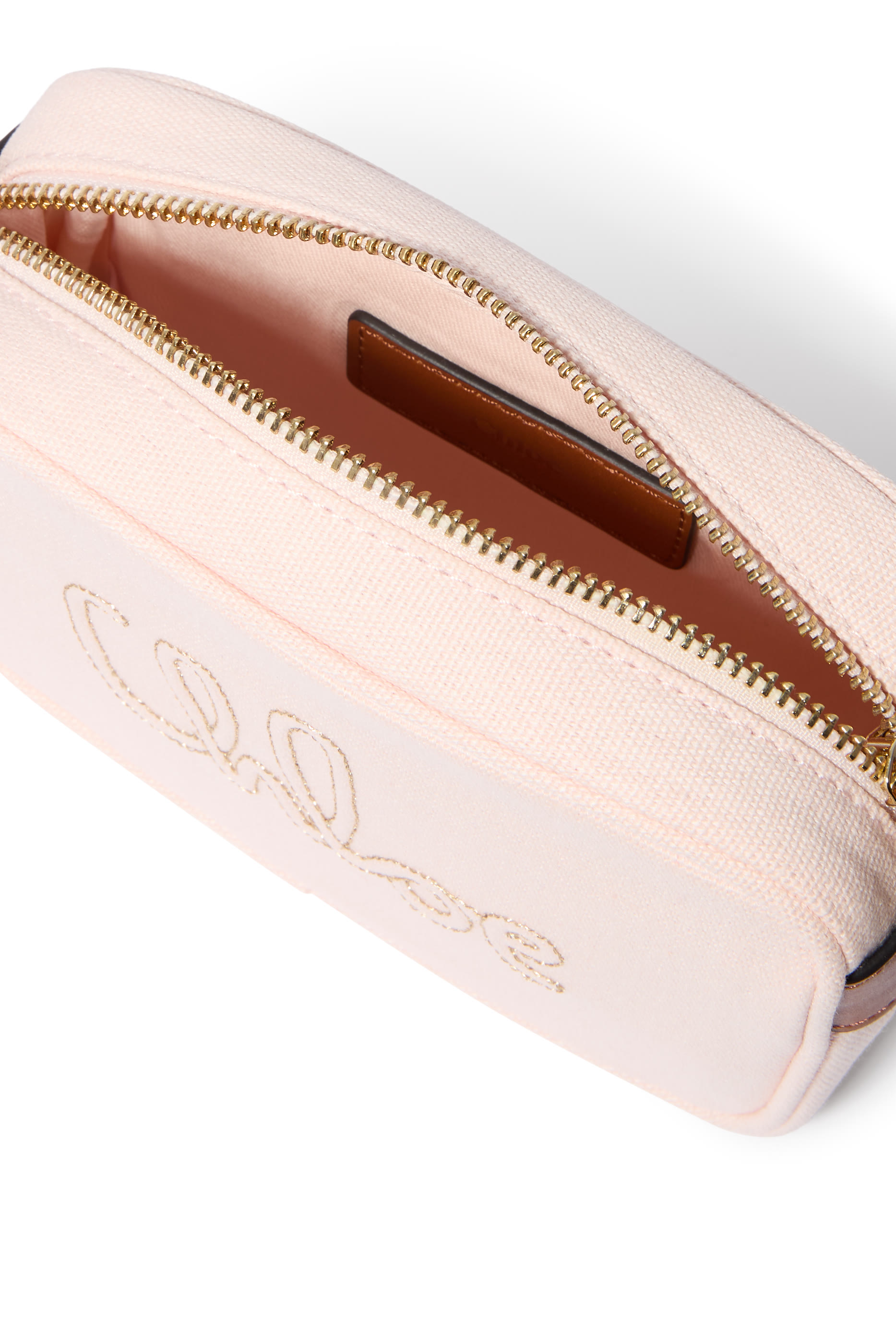 حقيبة كتف مطرزة بشعار الماركة للأطفال