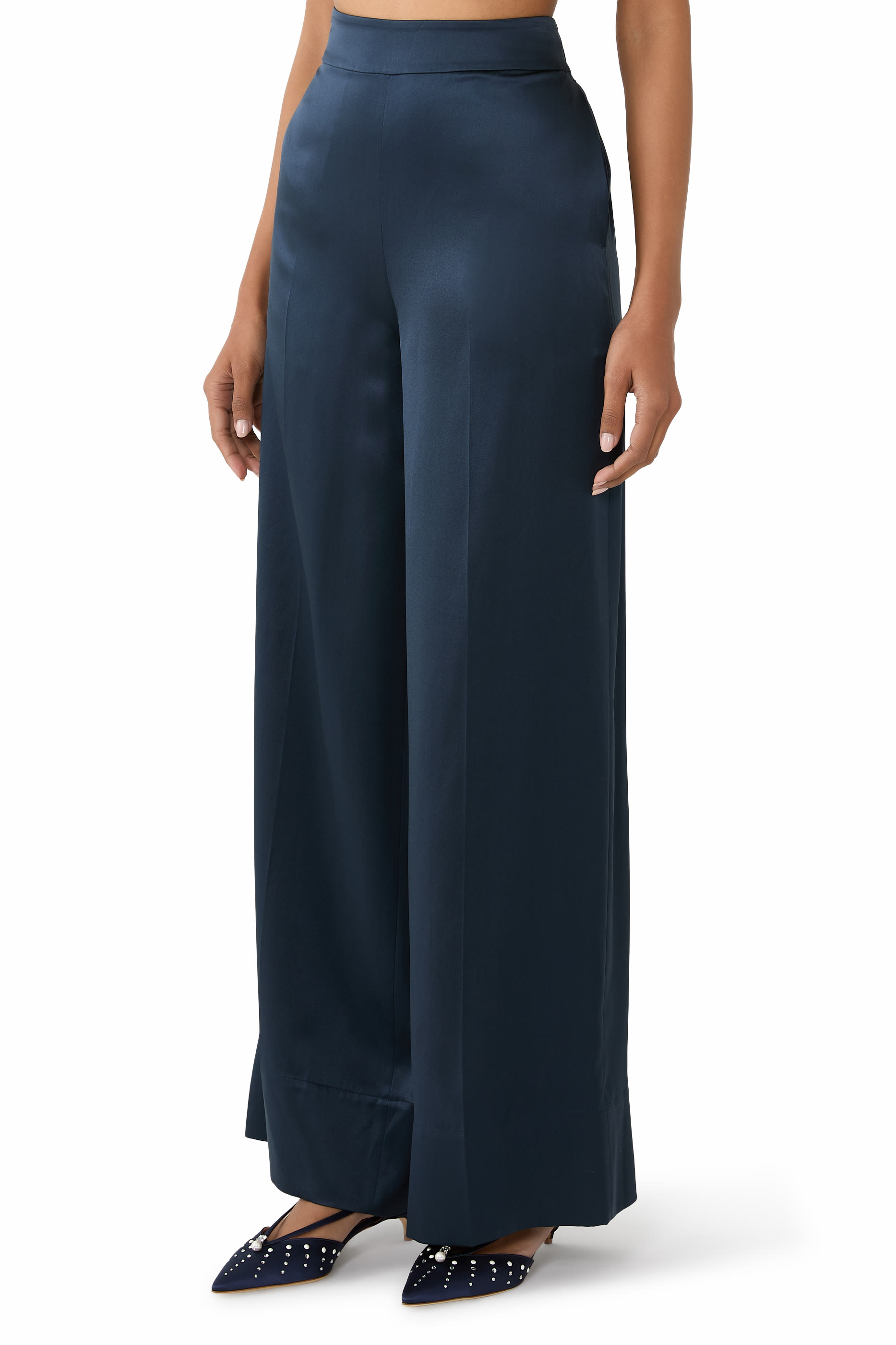 بنطال ديجون حرير ساتان