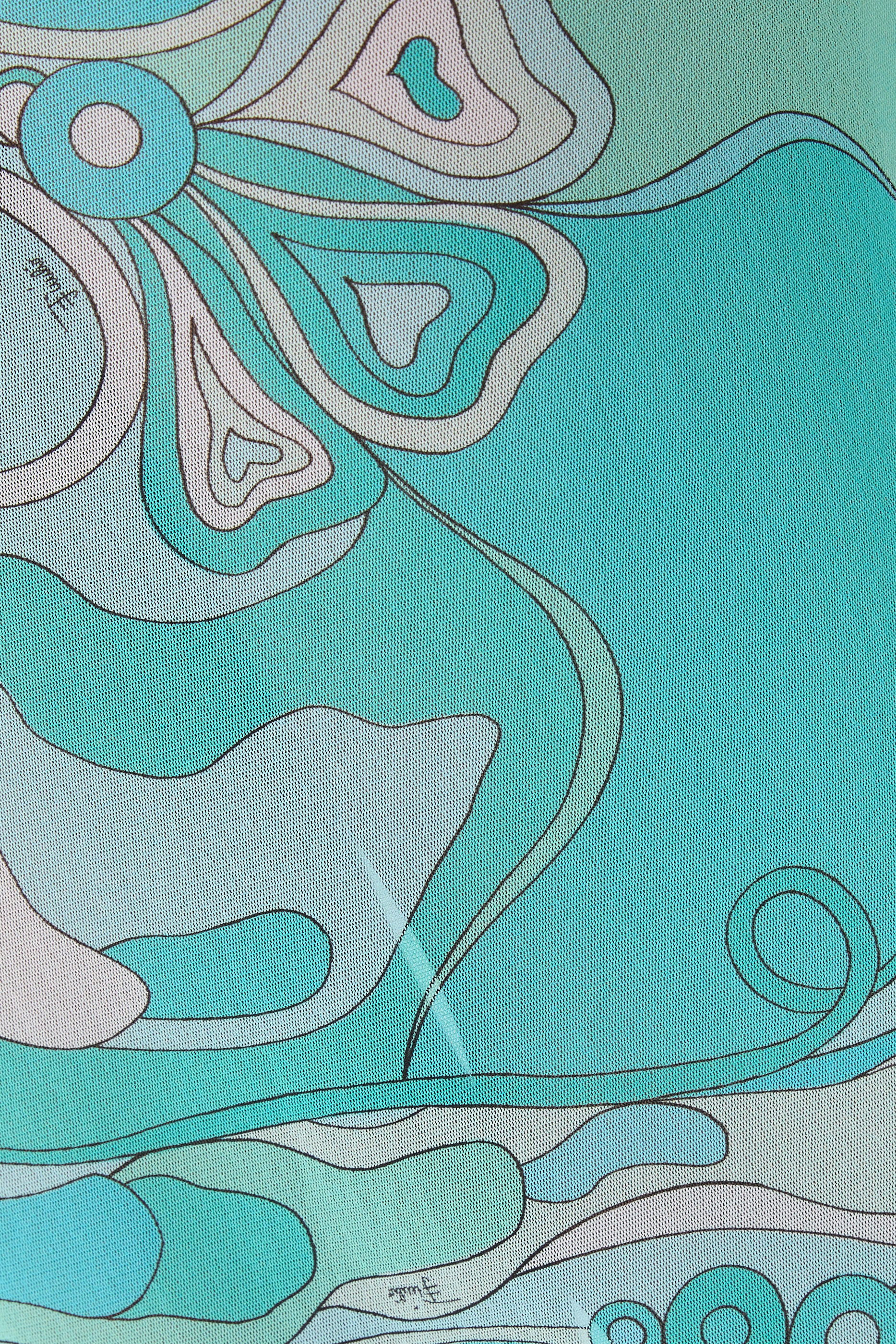 فستان أبيتو طويل شفاف بأكمام طويلة تول