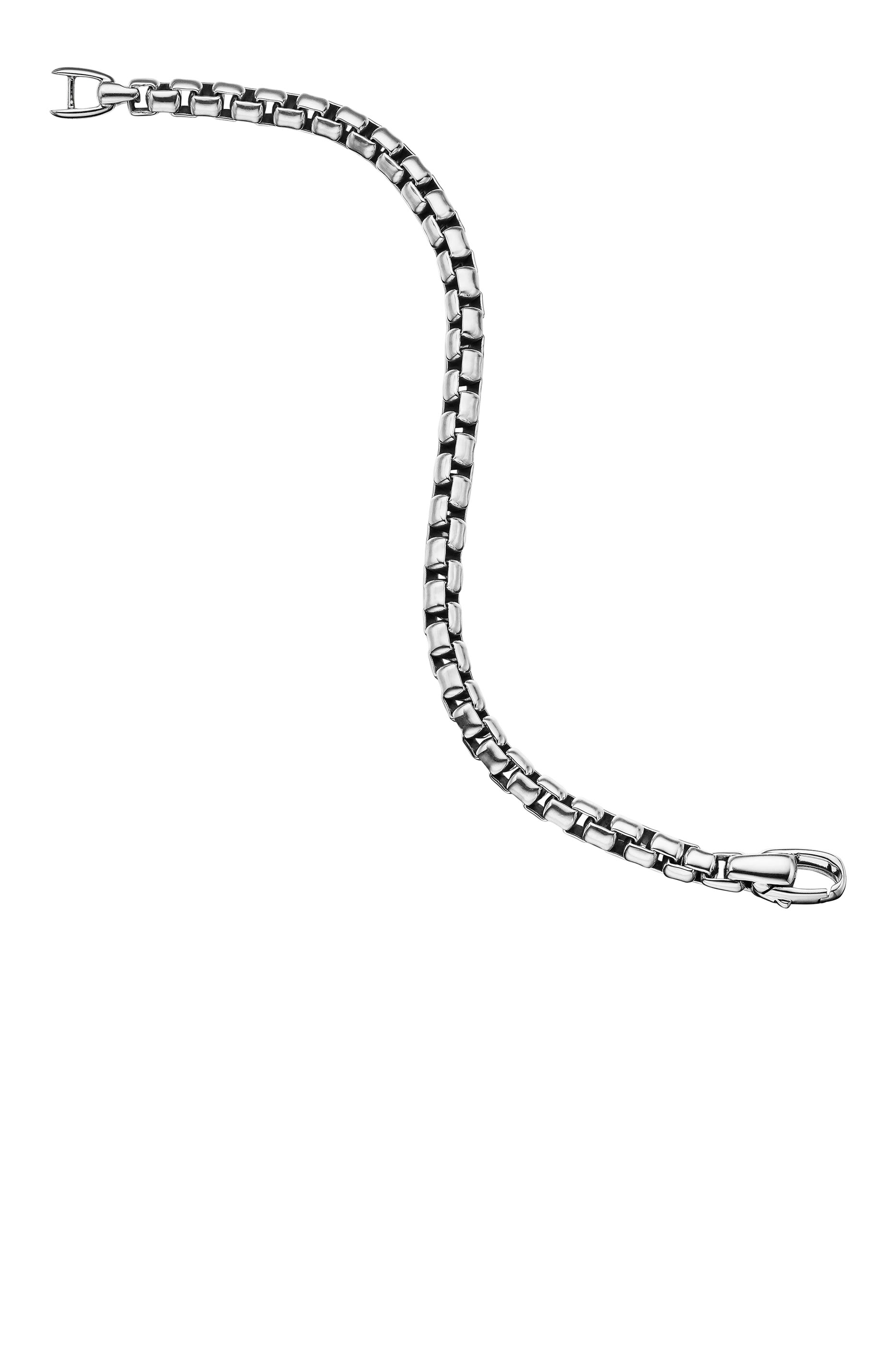 Box Chain Bracelet, Sterling Silver