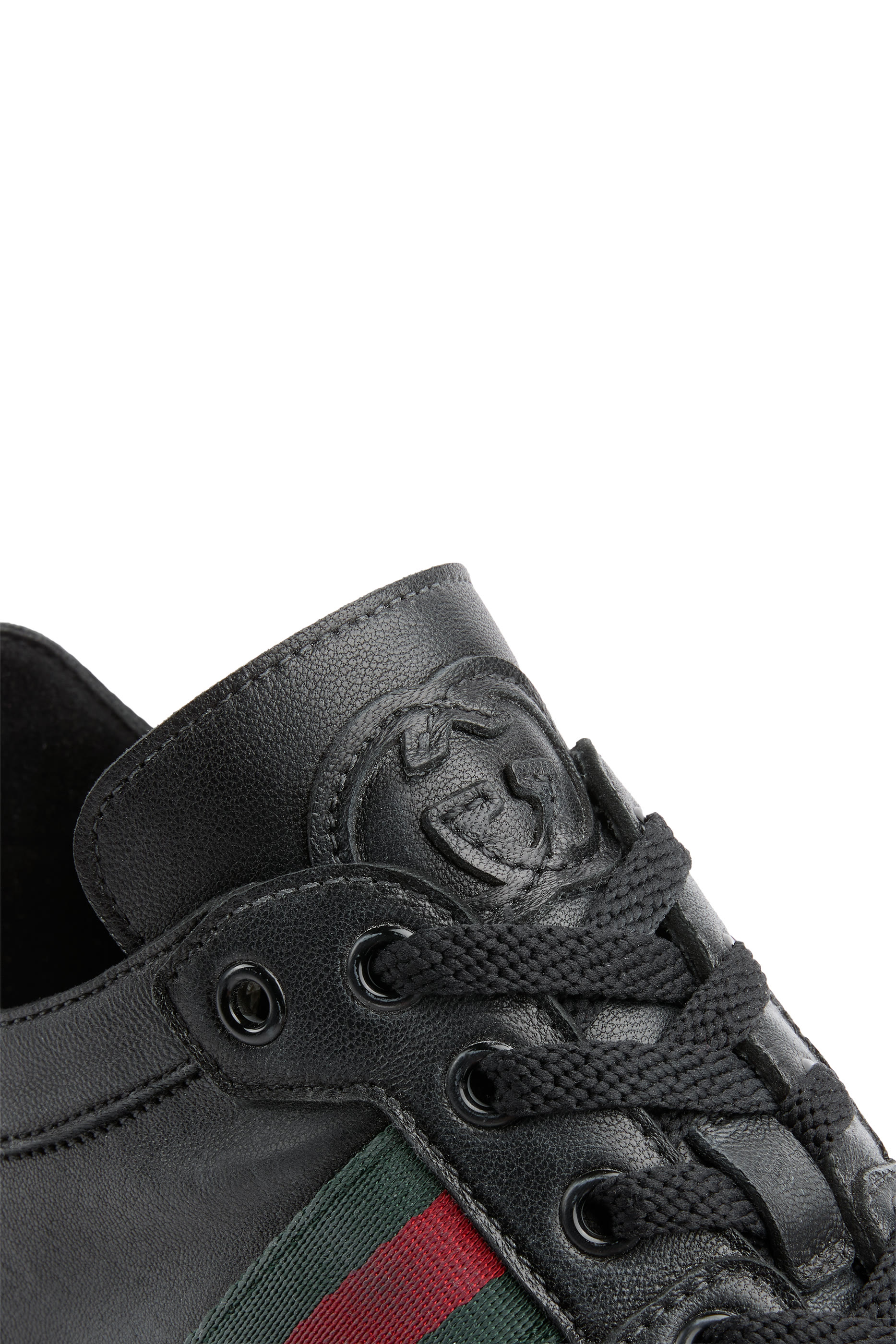 سنيكرز بكاحل منخفض جلد مطاطي