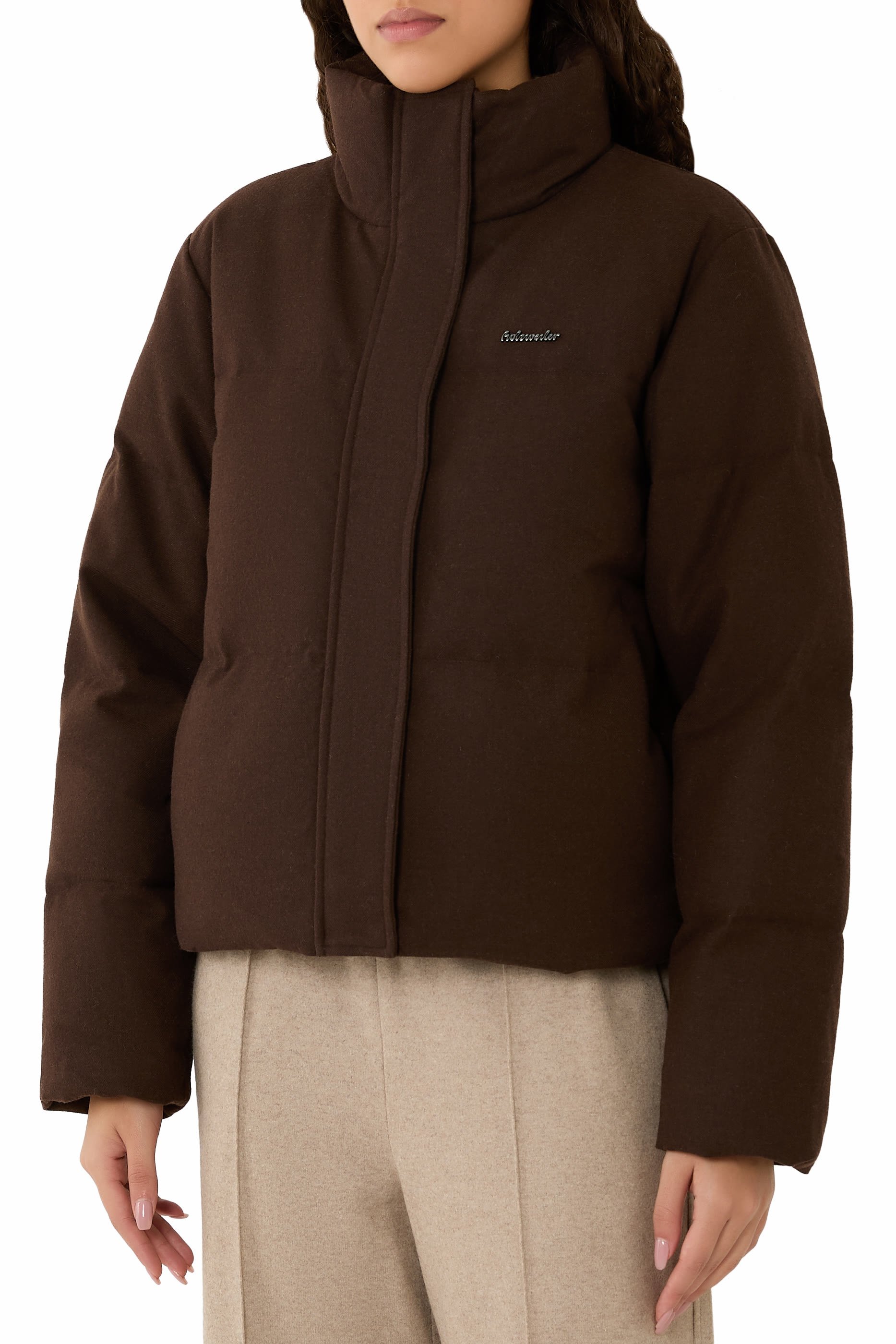 جاكيت صوف معالج مبطن بالزغب