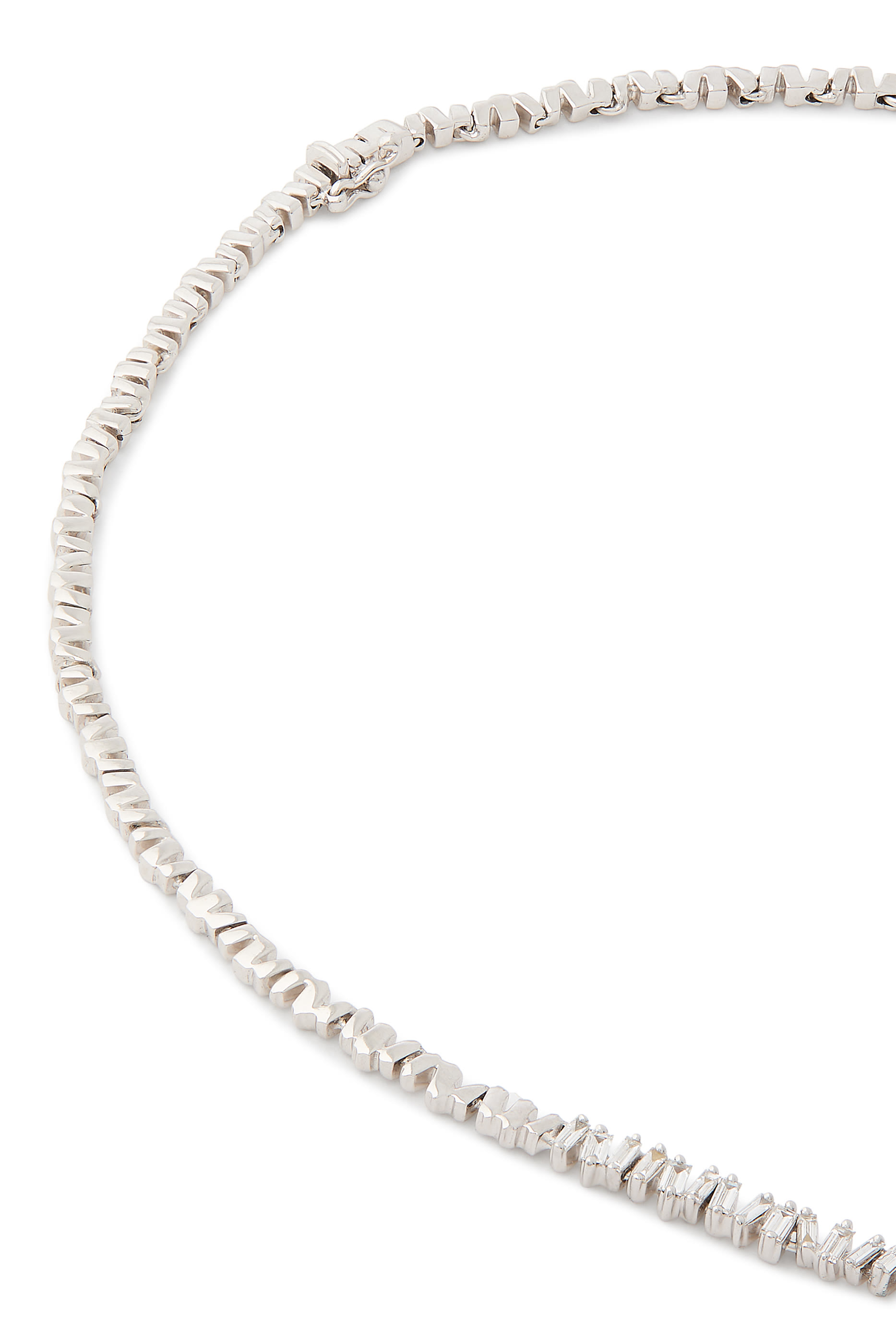 قلادة بوليرو مرصعة بالماس، ذهب أبيض عيار 18