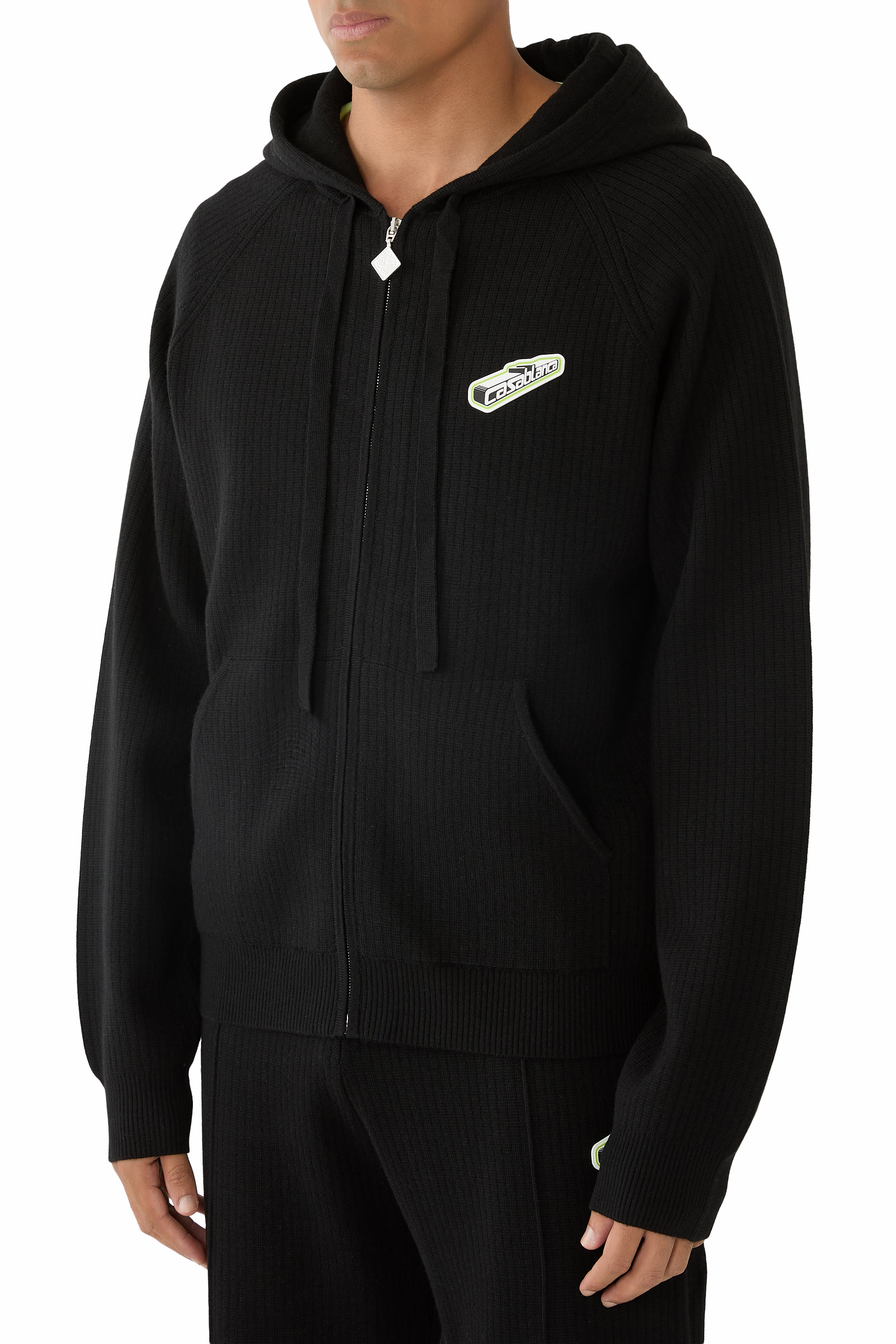 هودي مضلع صوف ميرينو