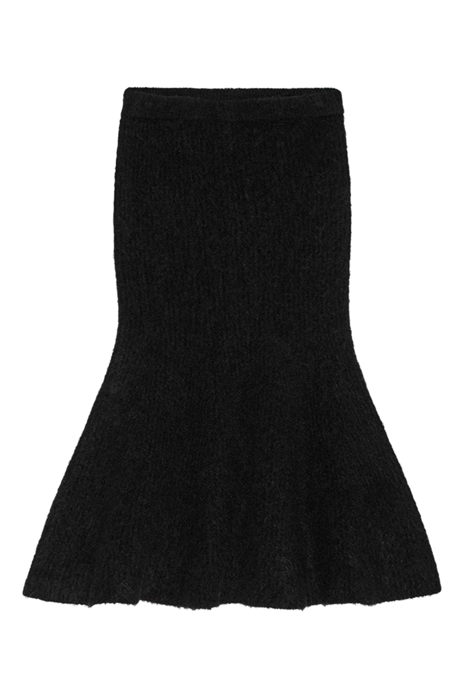 تنورة منسوجة متوسطة الطول